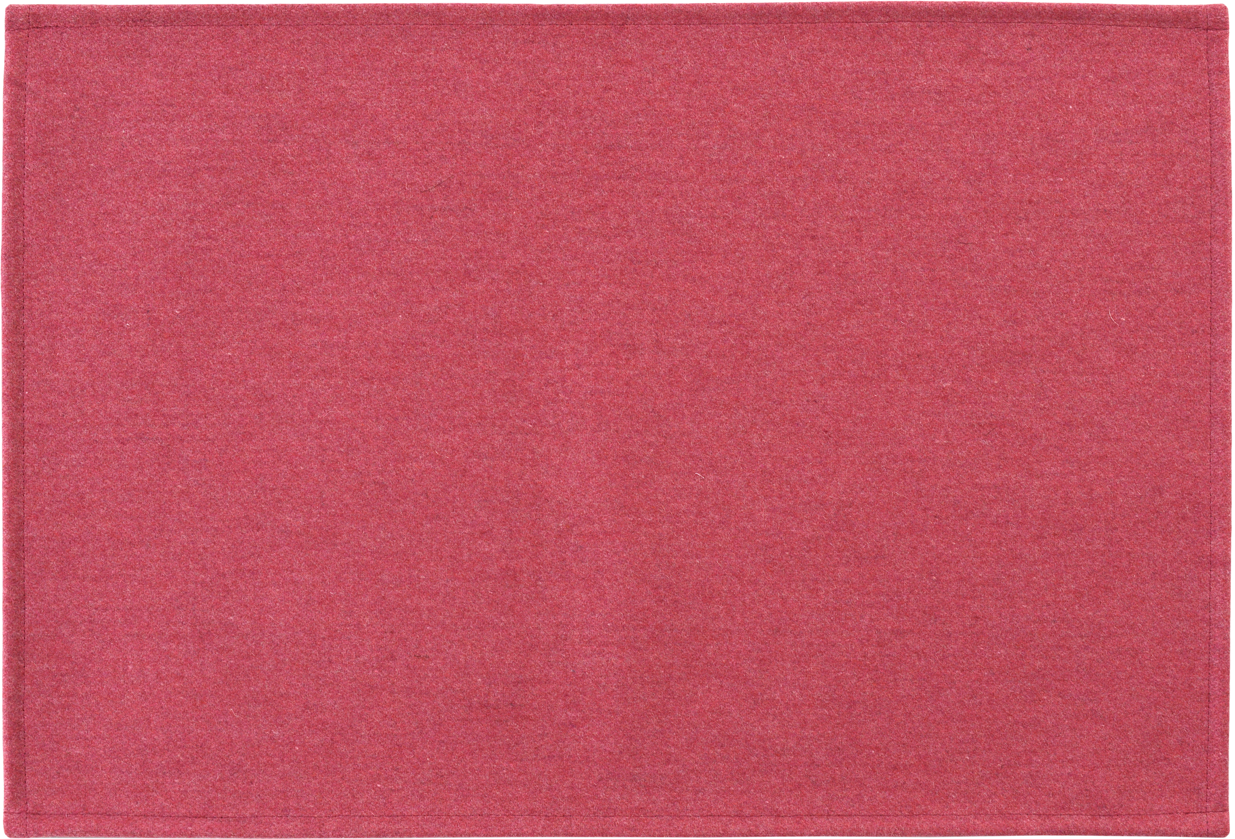 Sander Tischset WOOL ca. 33x49cm in Farbe iced strawberry, rot, Stoff, struktur, Textil, Oberfläche