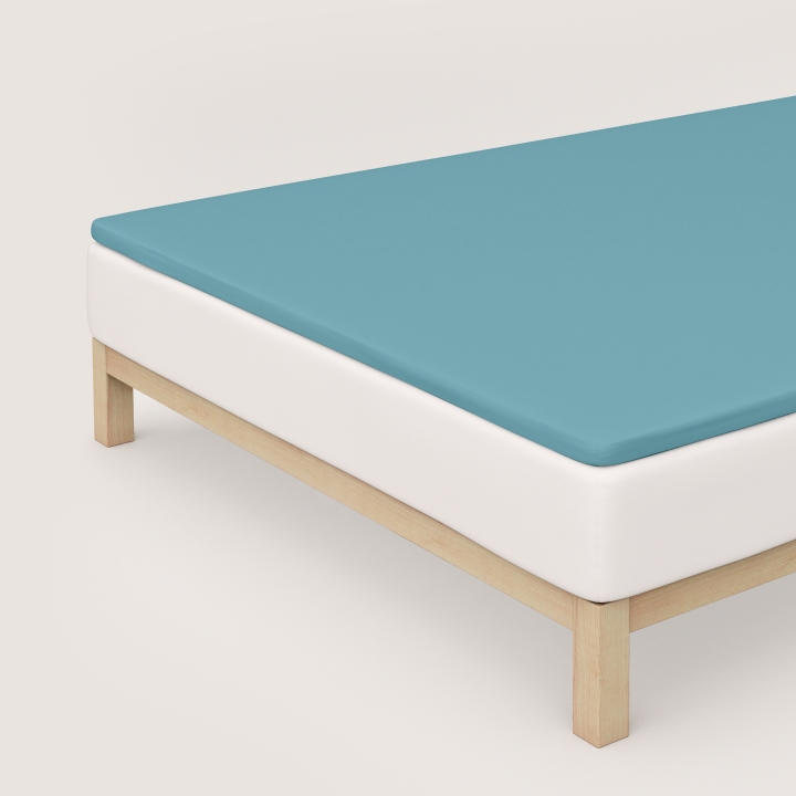 Schlafgut Pure Topper Spannbettlaken ca. 180x200-200x220cm in Farbe Petrol Mid