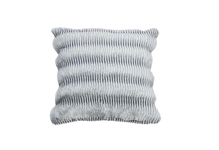 Kela Kissenhülle in Anthracite Kela Kissenhülle in Anthracite, Kissen, Kissenbezug, Textilkissen, Stäbchenmuster, Grau
