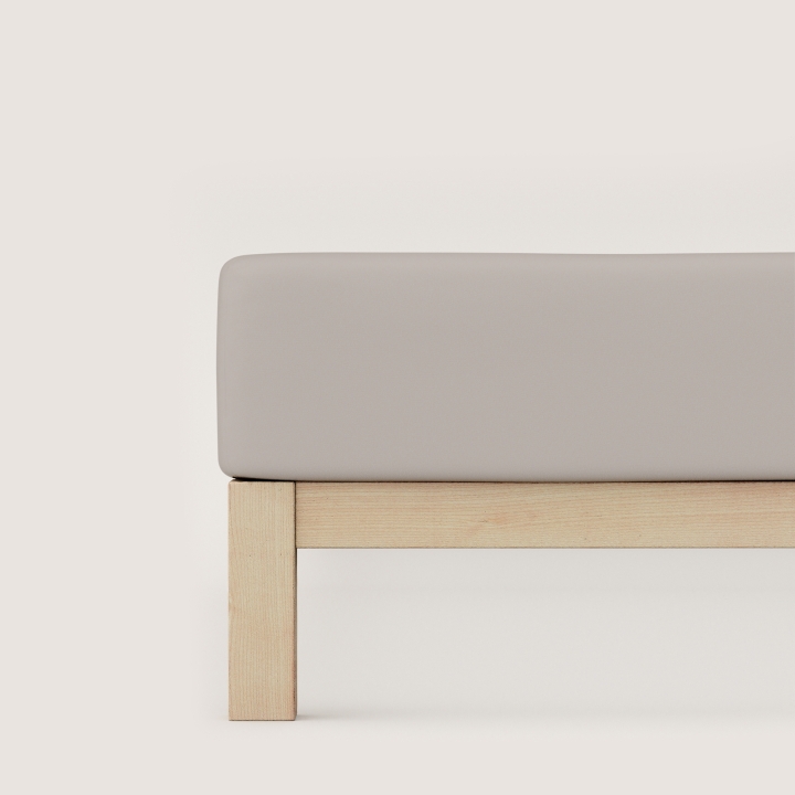 Schlafgut Pure Spannbettlaken ca. 140x200-160x220cm in Farbe Sand Mid