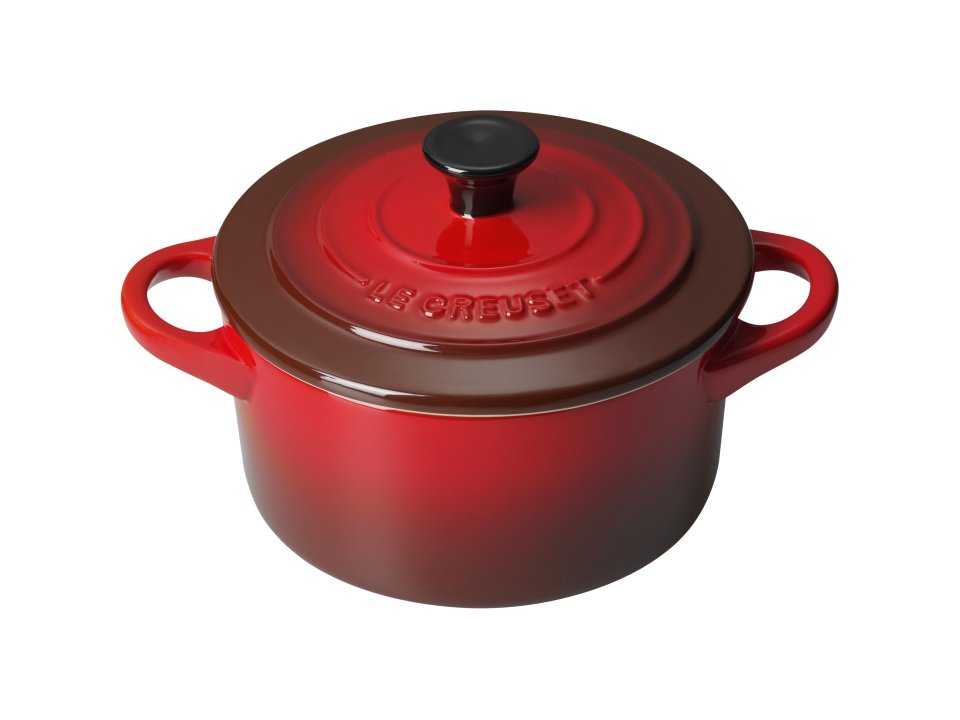 Le Creuset Mini-Cocotte 10cm in Farbe Kirschrot Le Creuset Mini-Cocotte Kirschrot