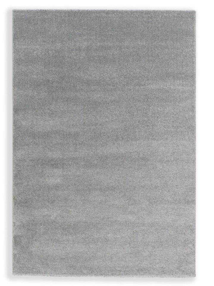 Golze & Söhne Teppich Pure ca. 133x190cm in Farbe silber, Teppich, Rücken, grau, Flachgewebe, Alltagsboden