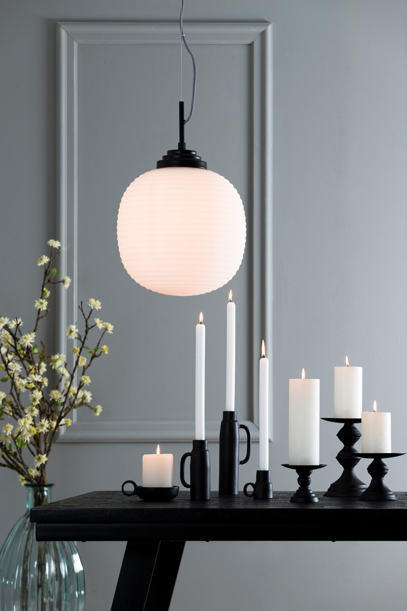 Light & Living Kerzenständer POZZO in Schwarz matt