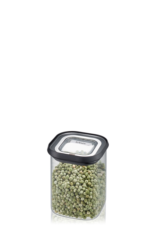 GEFU Vorratsdose PANTRY in Farbe schwarz/silber