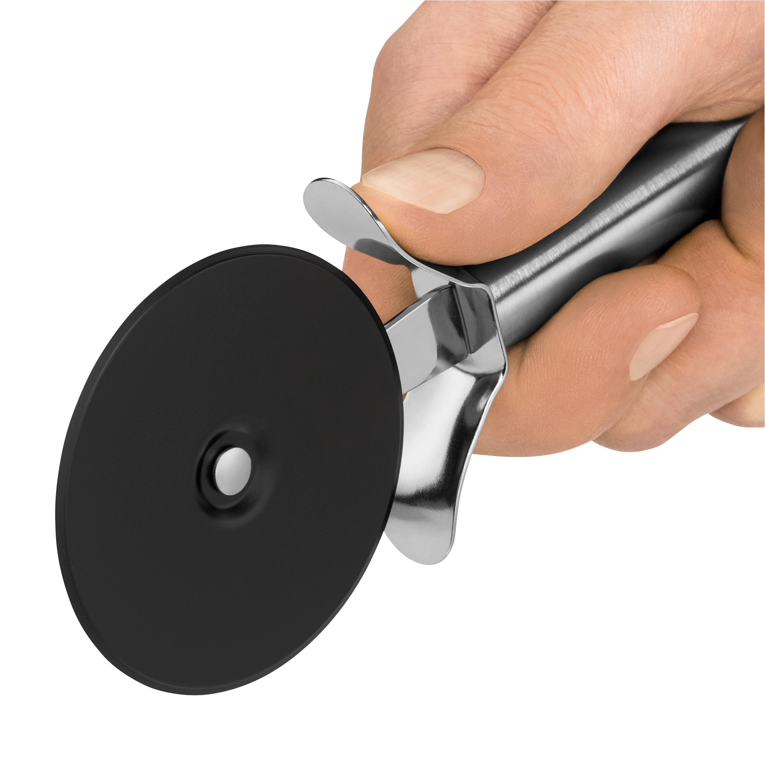 WMF Profi Plus Pizzaschneider, 20 cm in Edelstahl/schwarz WMF Profi Plus Pizzaschneider, 20 cm in Edelstahl/schwarz