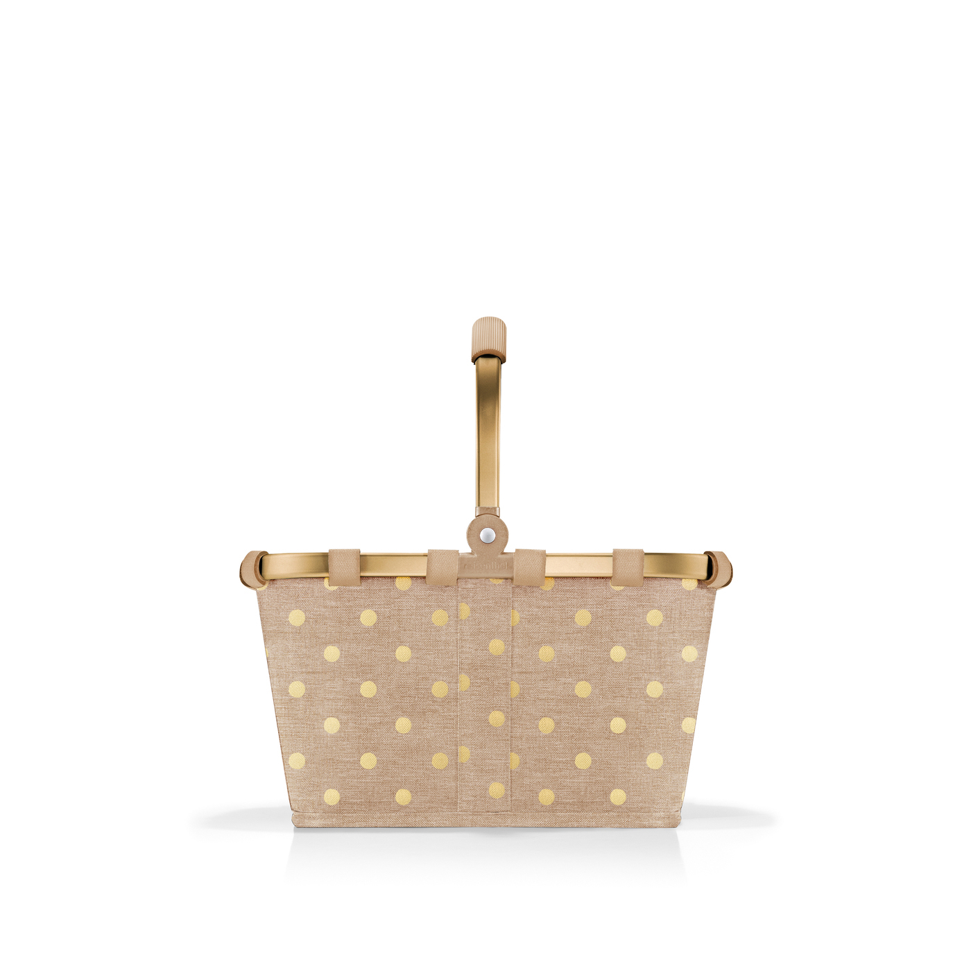 Reisenthel CARRYBAG XS in Farbe frame metallic dots coffee