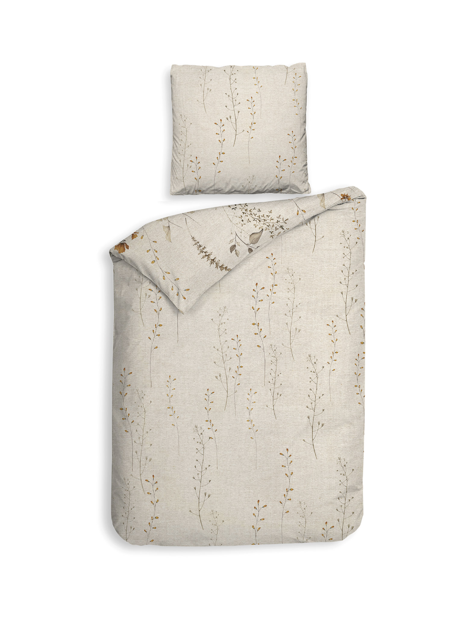 Heckettlane Bettwäsche ca. 155x220cm in Farbe Natural