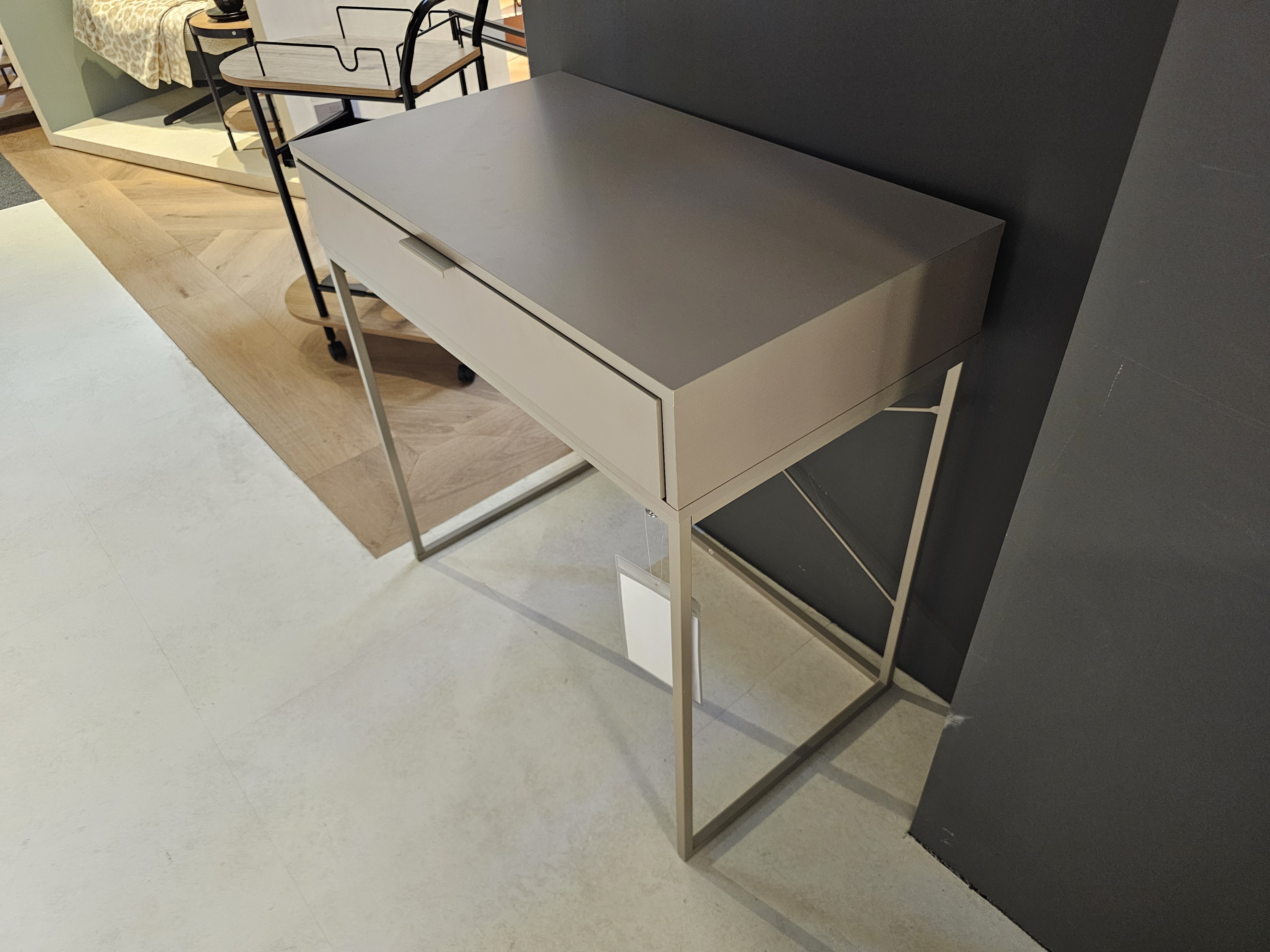 Konsole MALMÖ 8045 in Farbe Kaschmirbraun Konsole MALMÖ 8045 in Farbe Kaschmirbraun, Konsole, Sideboard, schmal, Metall, Schublade