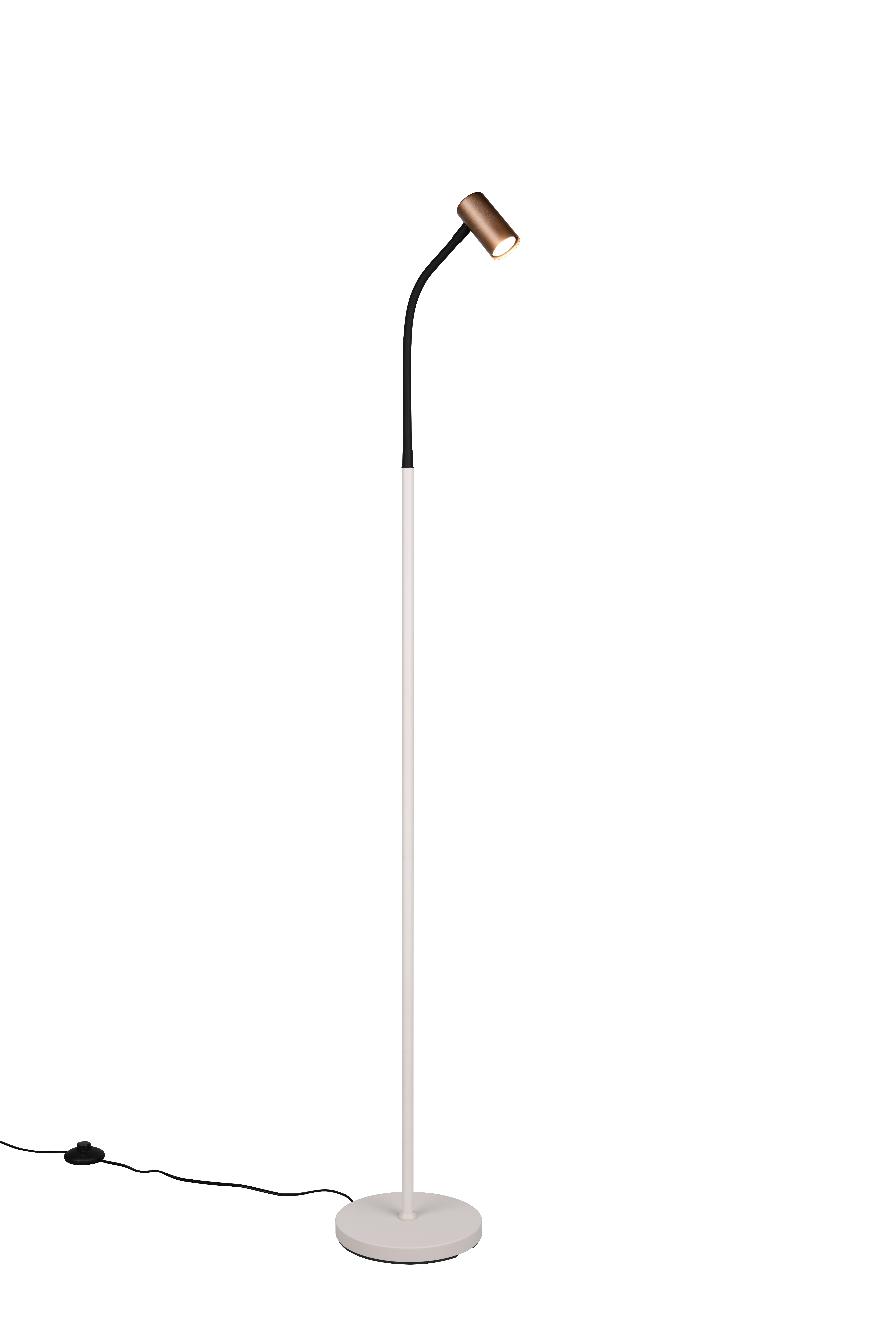 Reality Leuchten Stehleuchte TARYN in Coffee, Lampe