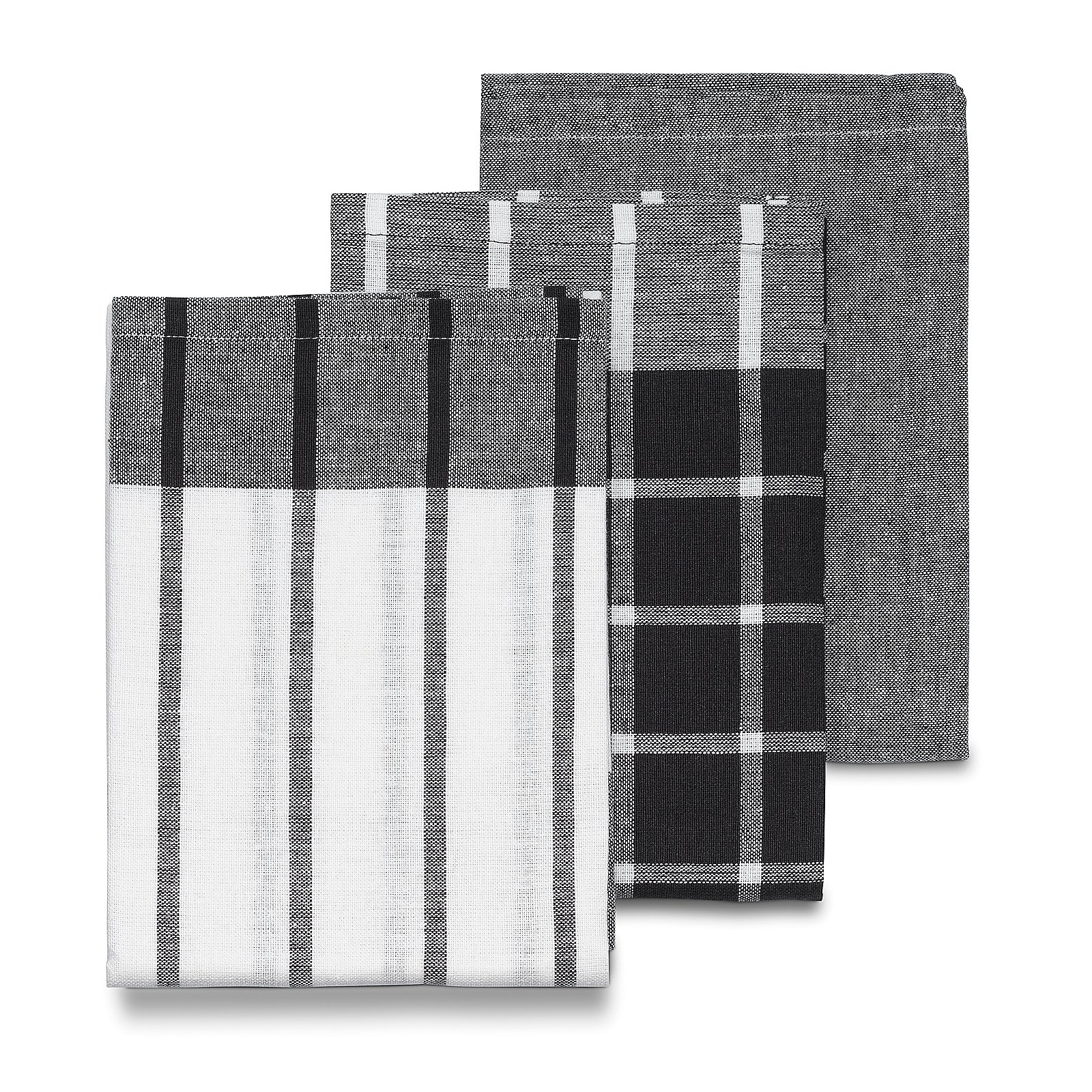 Kela Geschirrtücher Pasado PASADO in weiß-schwarz, Dekoration für Zuhause, Teppich, Leinen