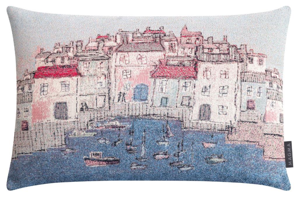 Magma Heimtex Kissenhülle BIARRITZ ca. 60x40cm in Farbe blau Magma Heimtex Kissenhülle BIARRITZ ca. 60x40cm in Farbe blau, Kissen, Dekoration für Zuhause, Gebäude, Boot