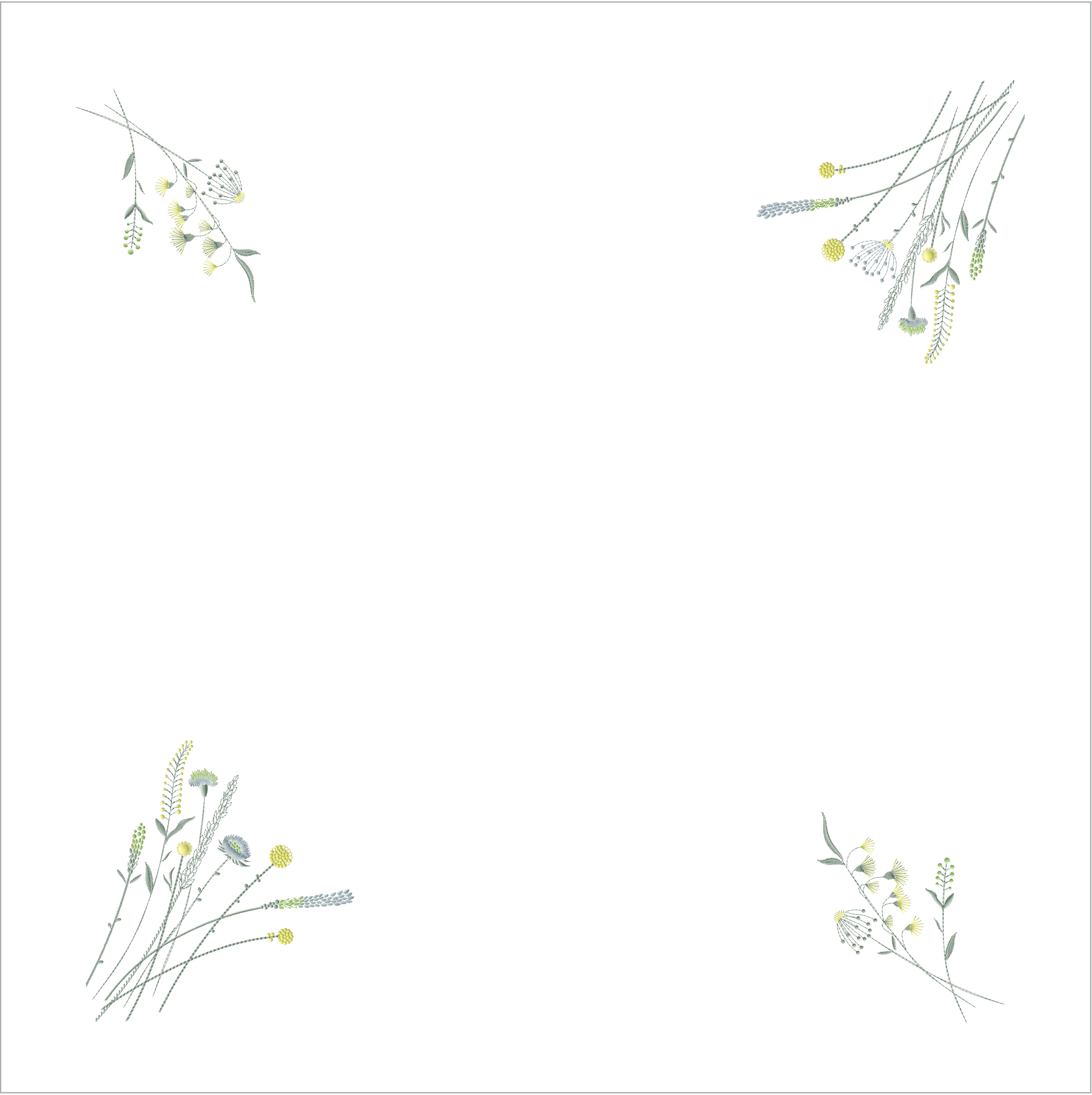 Sander Tischdecke GARNISH ca. 85x85cm in Farbe ecru Sander Tischdecke GARNISH ca. 85x85cm in Farbe ecru, floral, stationery, hochzeit, rand, muster