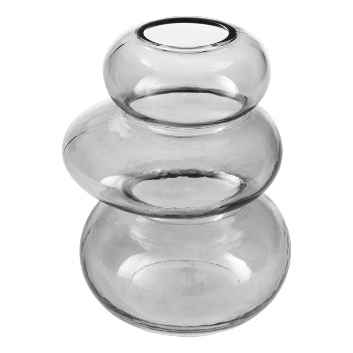 Eglo Glasvase SHIWUXI in Farbe grau-transparent, Krug, Töpferei, Glas, Vase, Schale