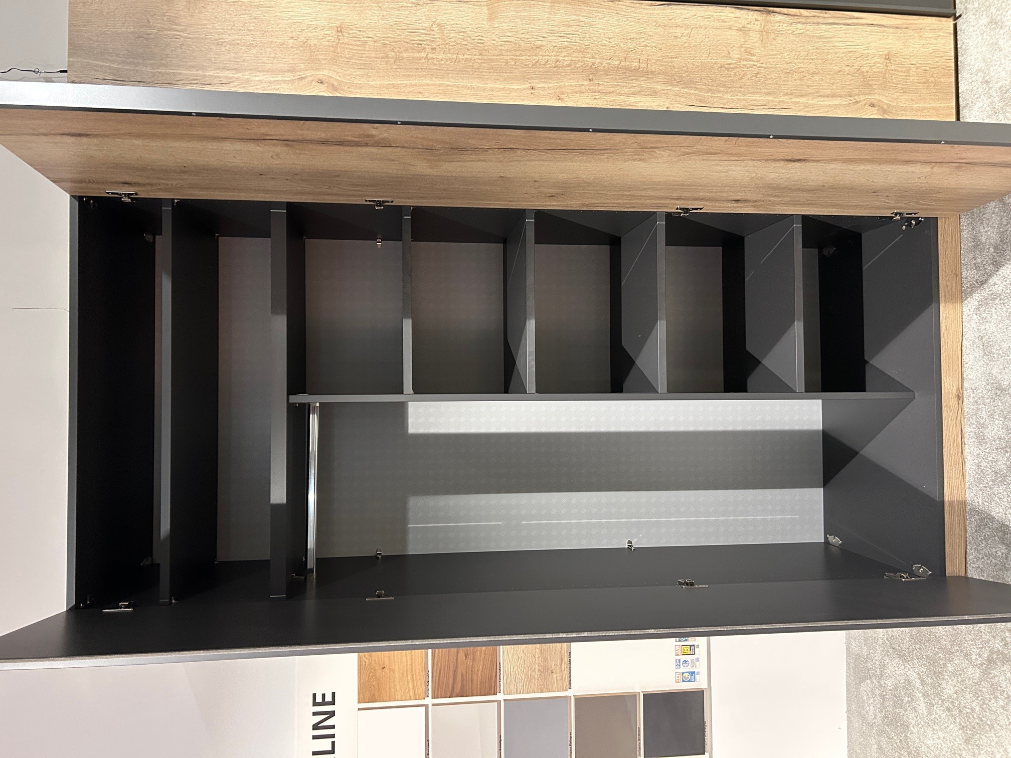 Musterring Kleiderschrank MR 100 ca. B303 H223 T60 cm in **Front schiefergrau