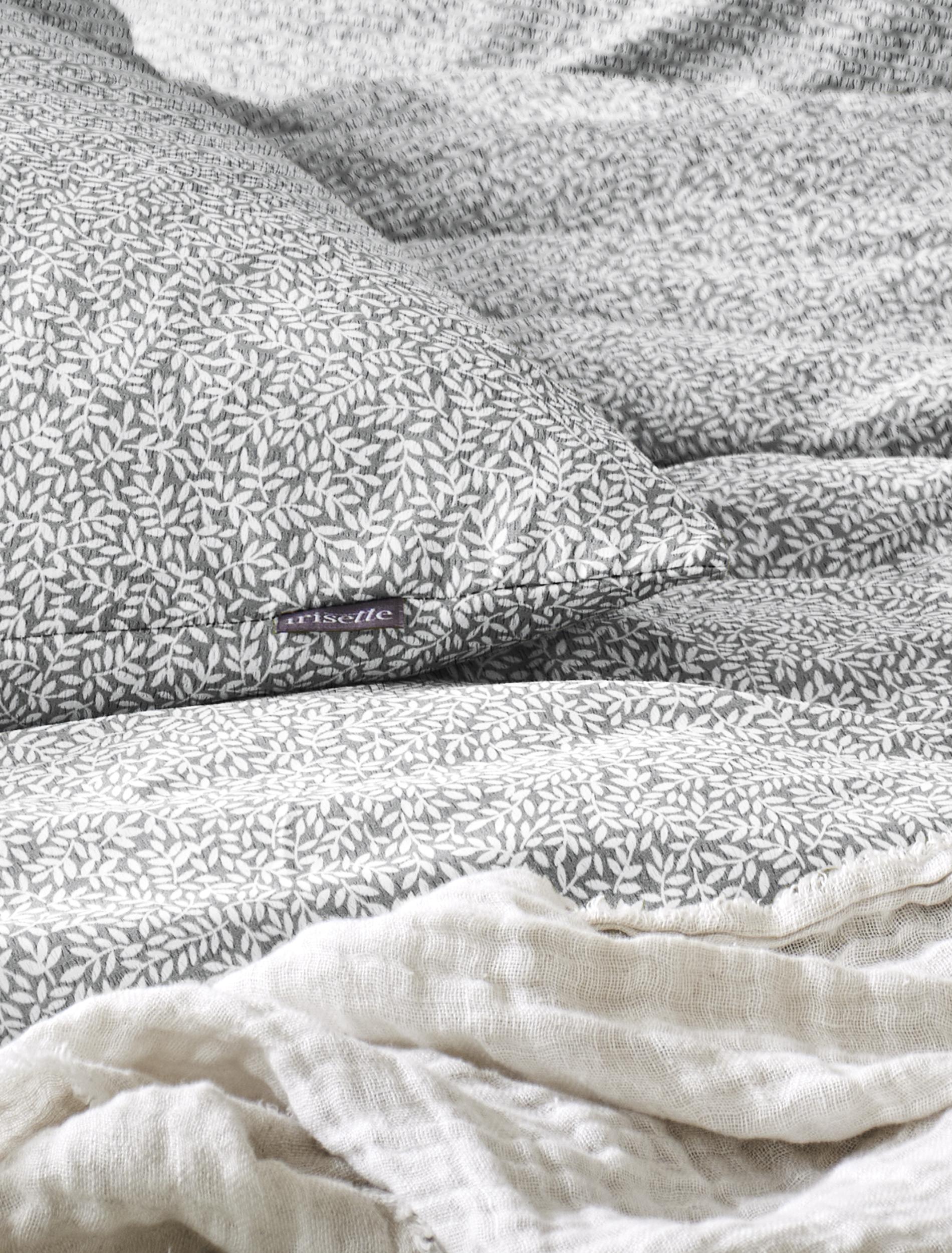 Irisette Seersucker Bettwäsche EASY ca. 140x200cm in Farbe silber