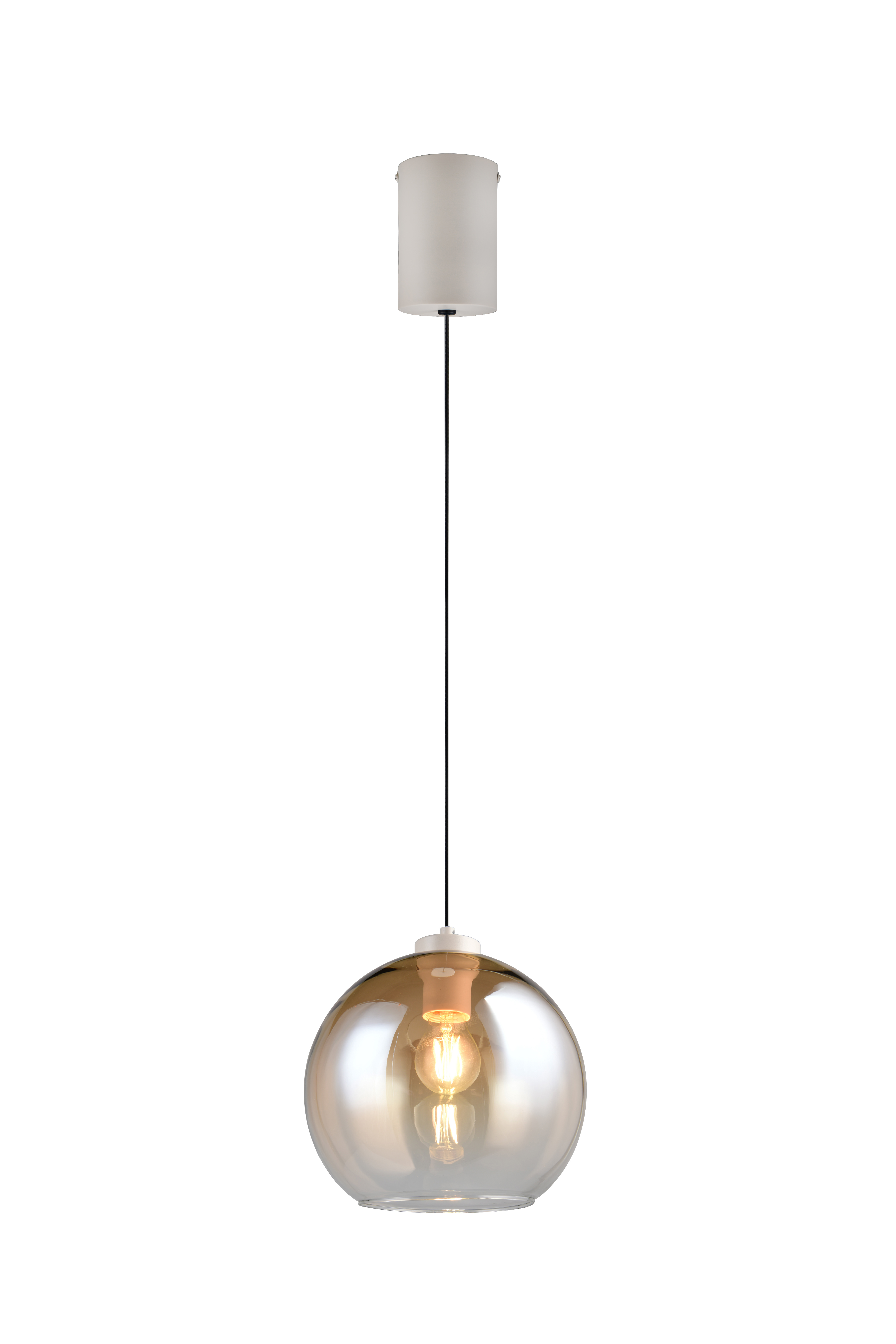 Reality Leuchten Pendelleuchte LIORA in amberfbg., Glas amberfbg. Reality Leuchten Pendelleuchte LIORA in amberfbg., Glas amberfbg., Lampe