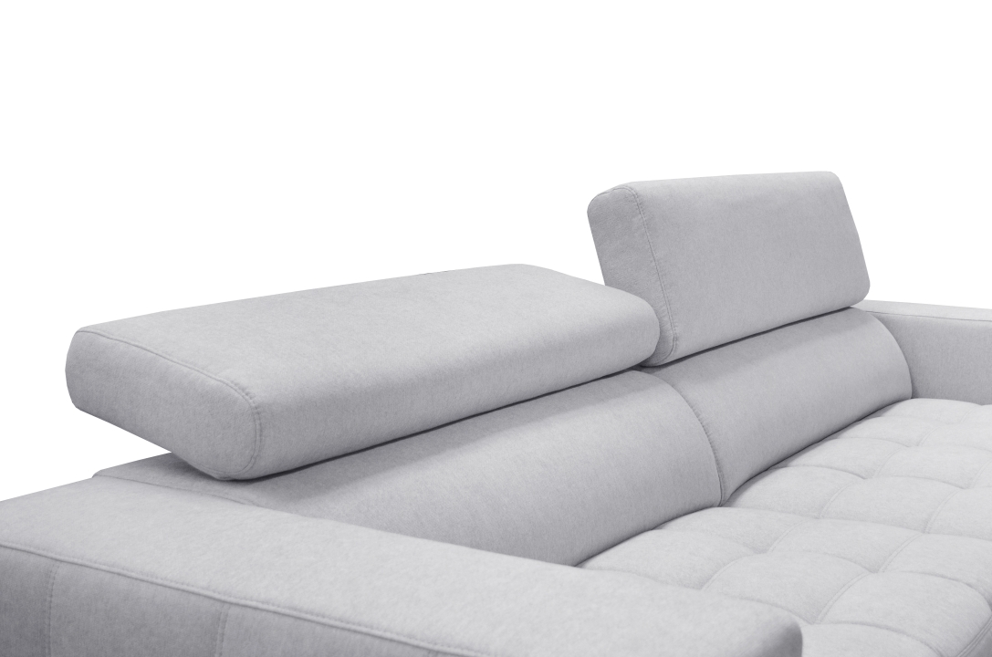 Polsterecke 7536 ca. 278x192cm in Stoff Agate grey