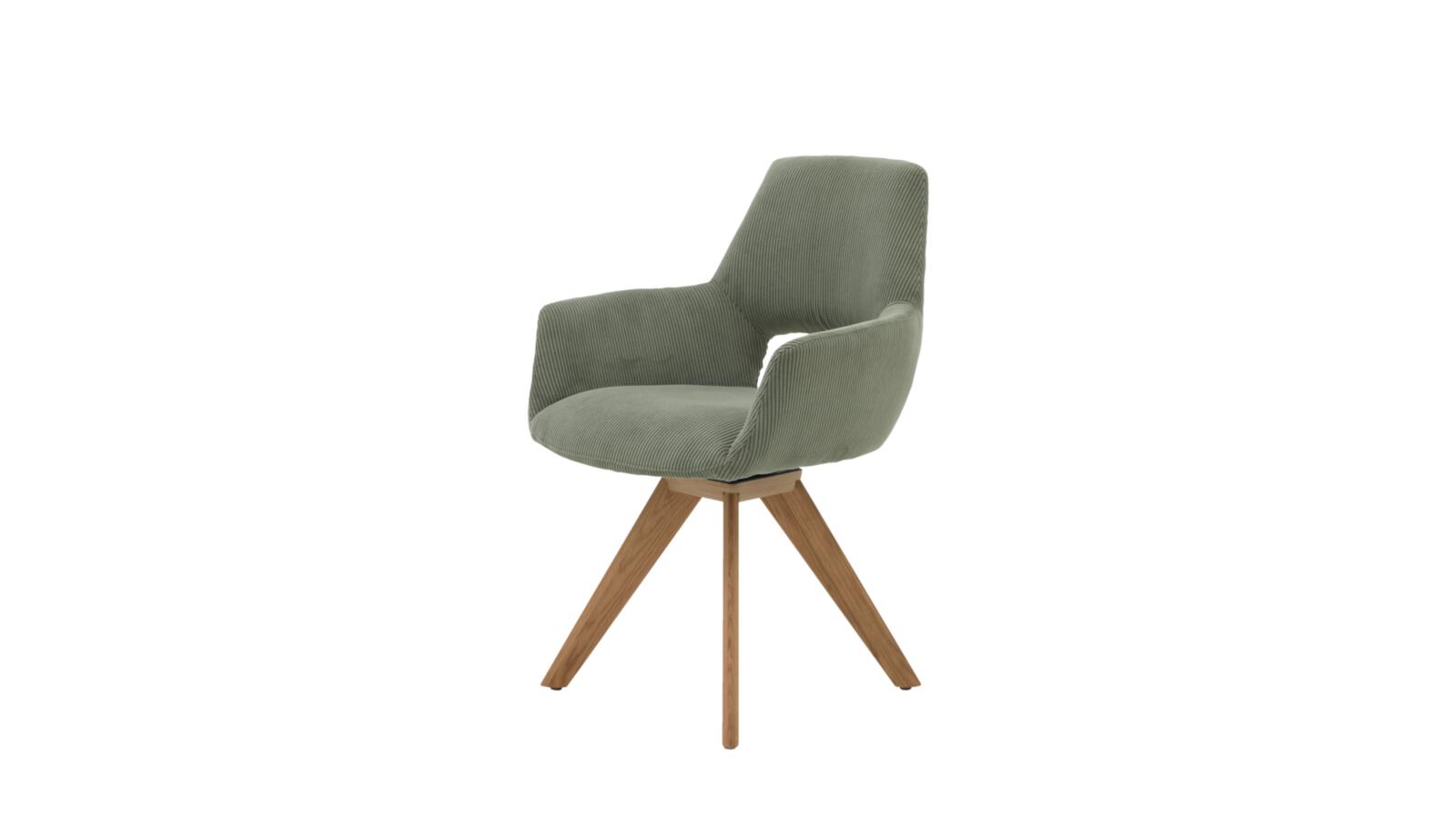 Interliving Stuhl IL 5605 in Stoff Cord Rebel forest