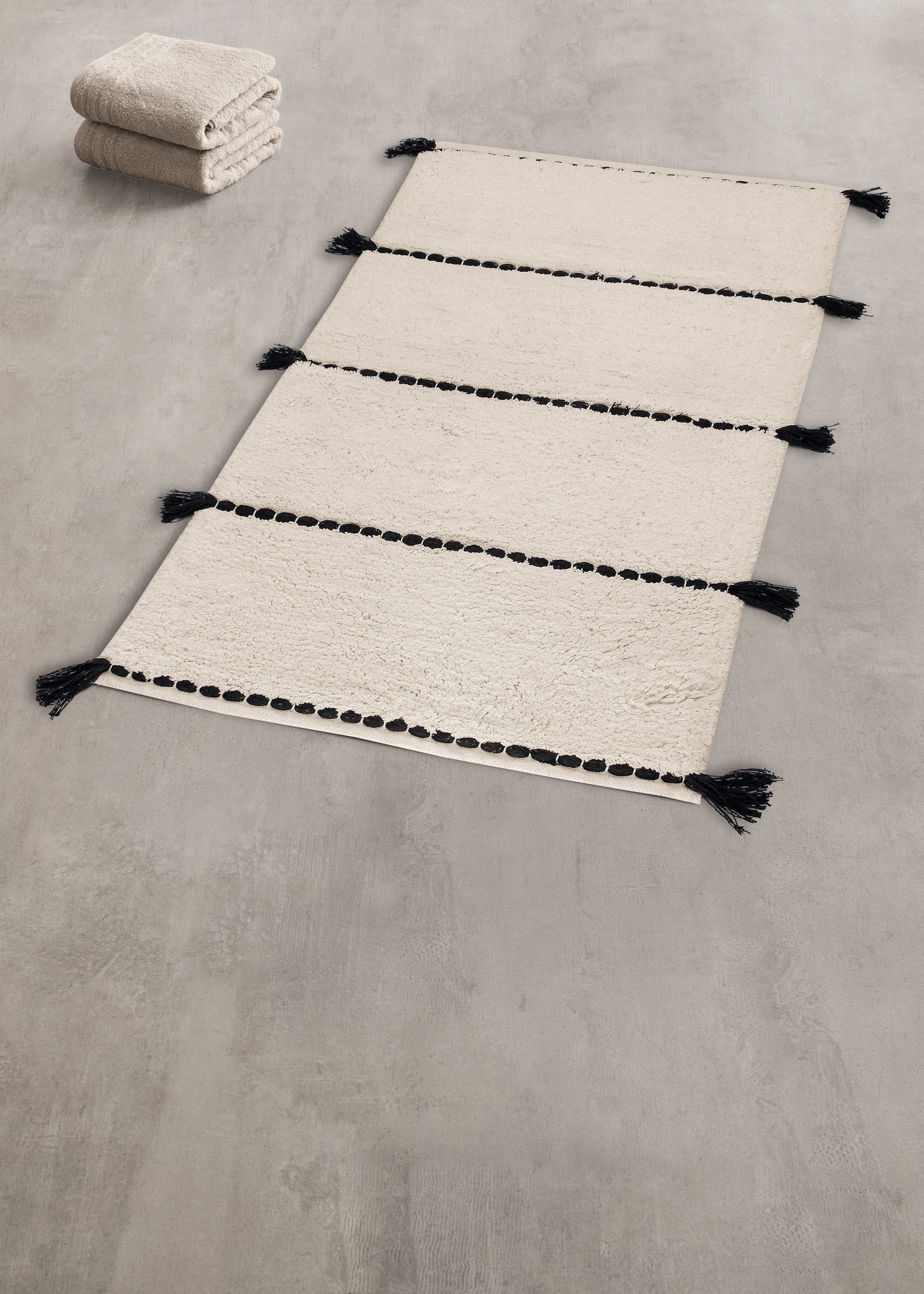 Kleine Wolke Badteppich TRAVIS ca. 70x120cm in Farbe Natur