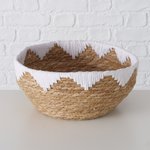 Boltze Korb Aluna H:15 cm ALUNA in Polyester,Seegras natur weiß