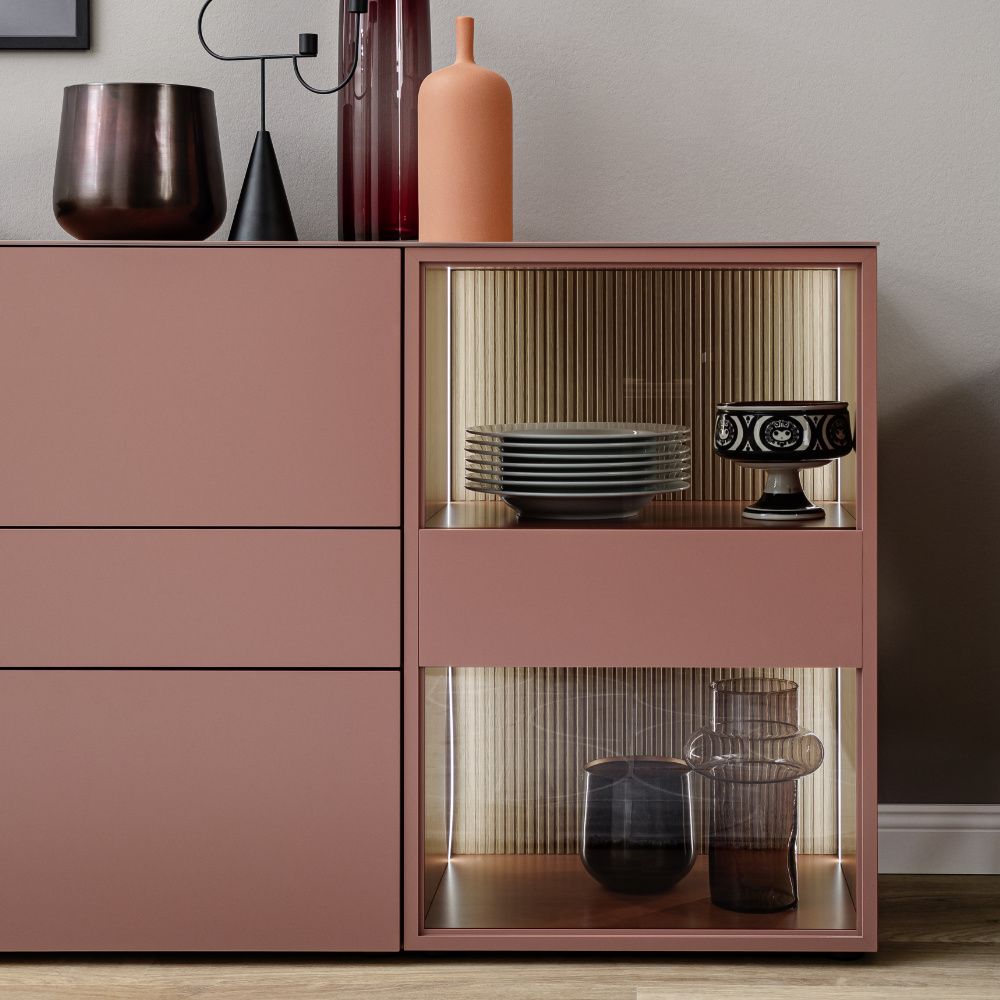 SCHÖNER WOHNEN-Kollektion Sideboard AMAYA in Farbe 489 Lack samtbeere
