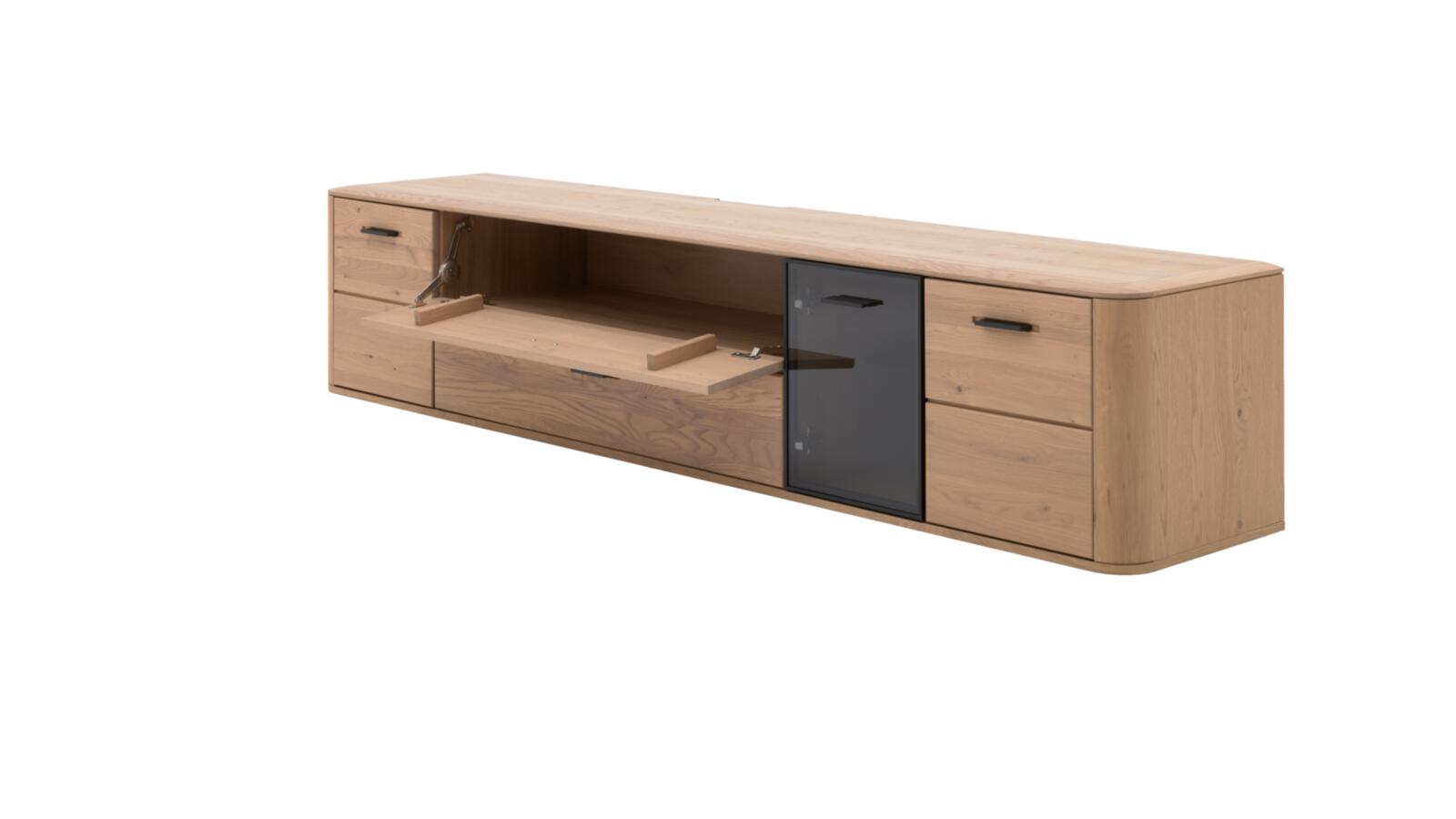 Interliving Wohnkombination IL2029 ca. B295 H205 T45 cm in Wildeiche massiv Interliving Wohnkombination IL2029 ca. B295 H205 T45 cm in Wildeiche massiv