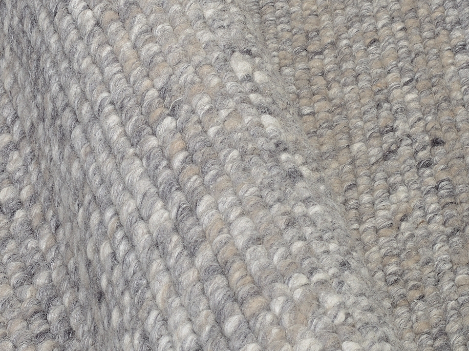 OCI Handwebteppich WIESENBRISE ca. 90x160 cm in Farbe grau