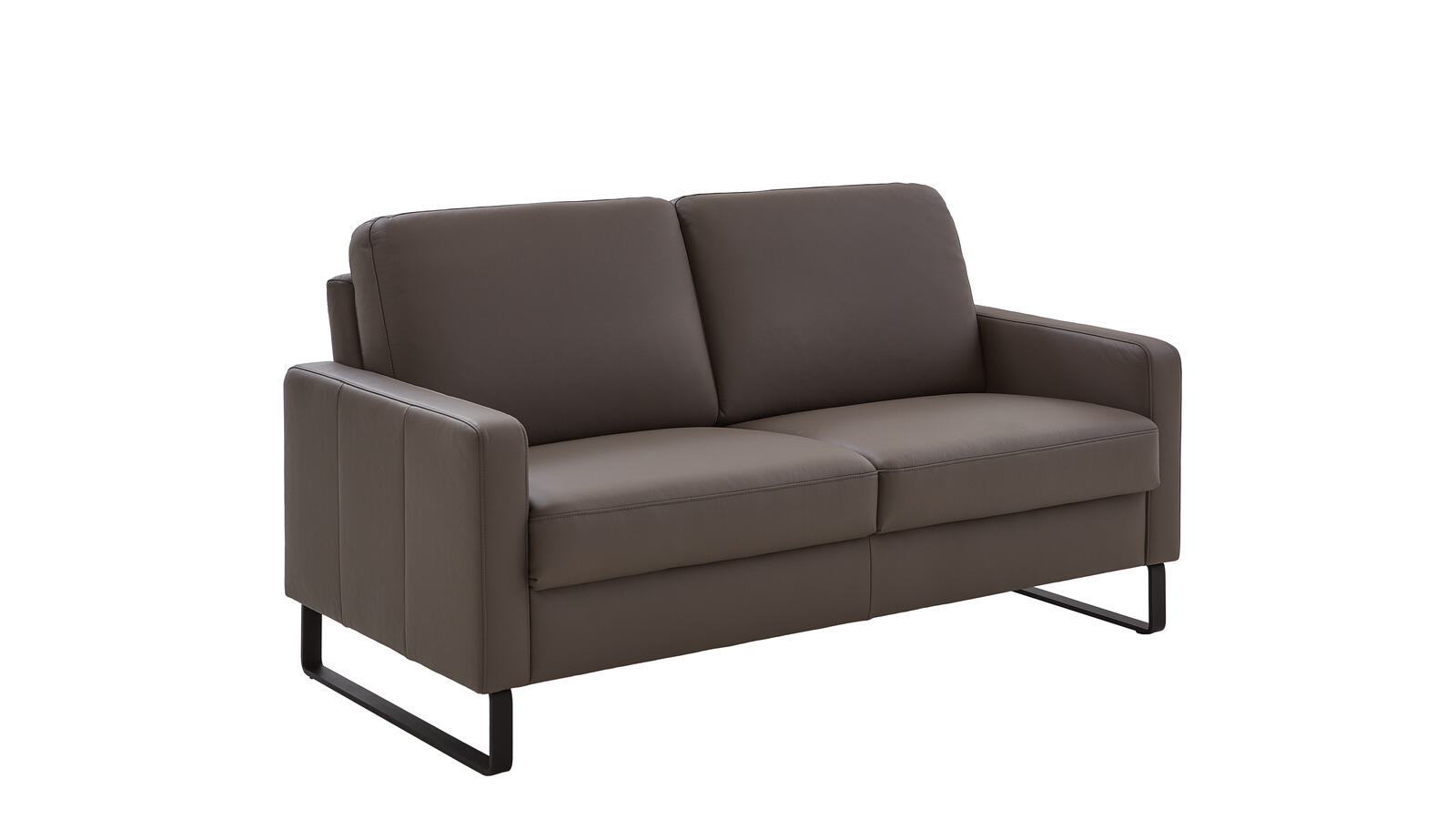Carina Polstermöbel Sofa 2,5-sitzig ANUK in Leder Soft-Line elephant