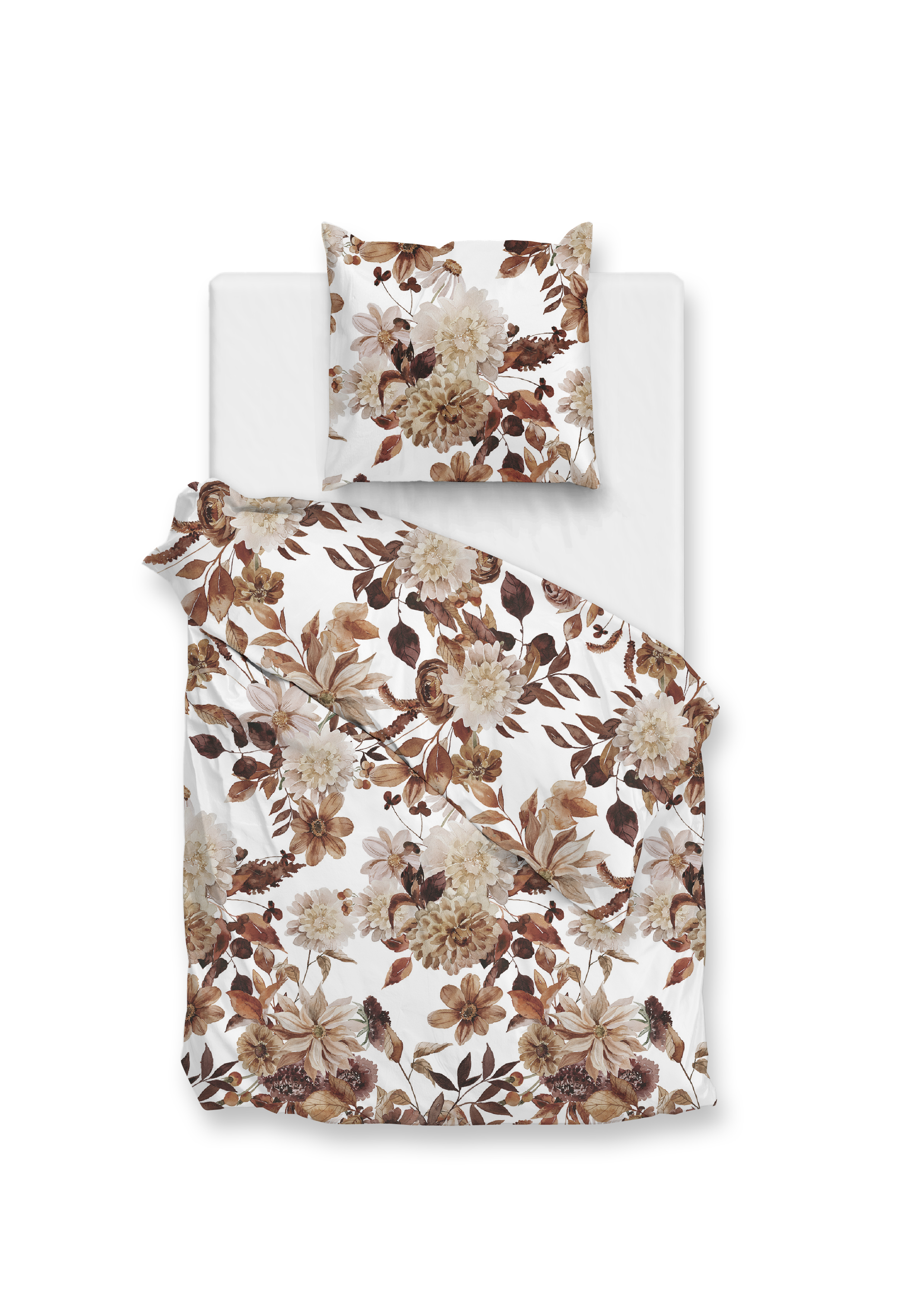 Heckettlane Bettwäsche ca. 155x220cm in Farbe Brown