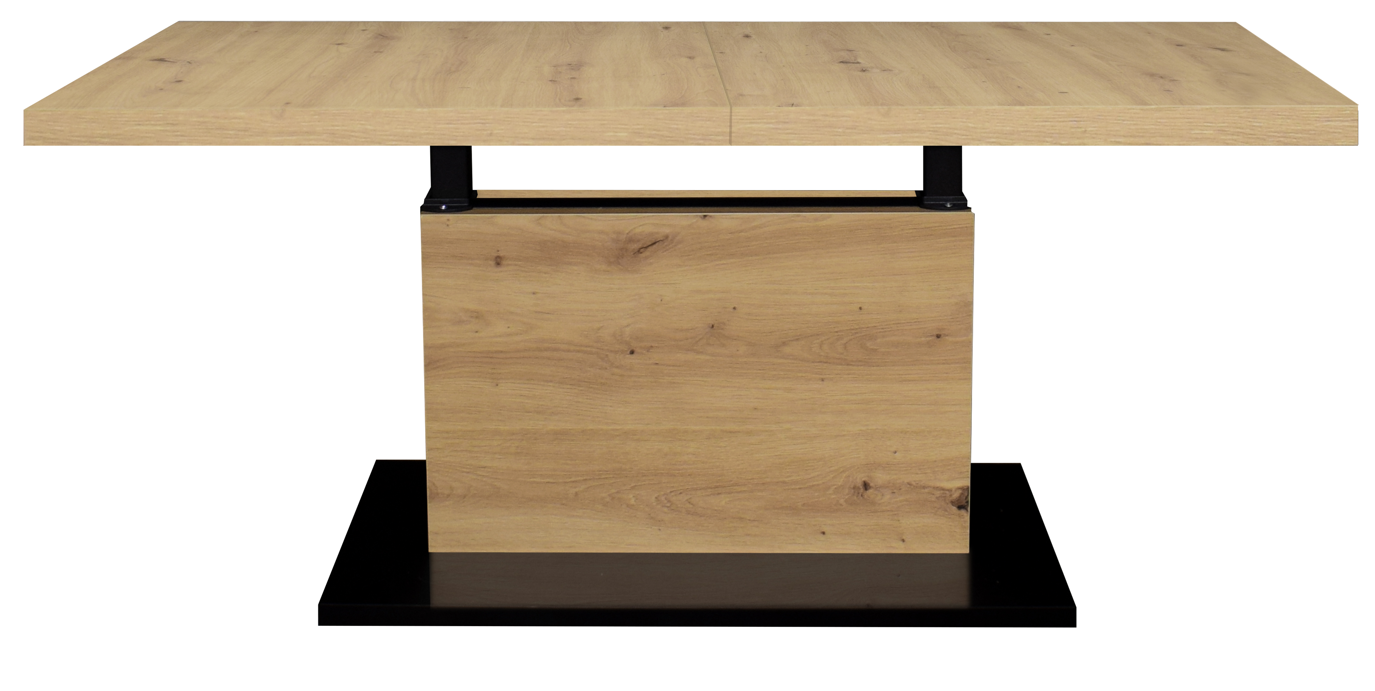 Mäusbacher Couchtisch LIFT CT ca. 120(160)x70cm in vulkanschwarz supermatt /