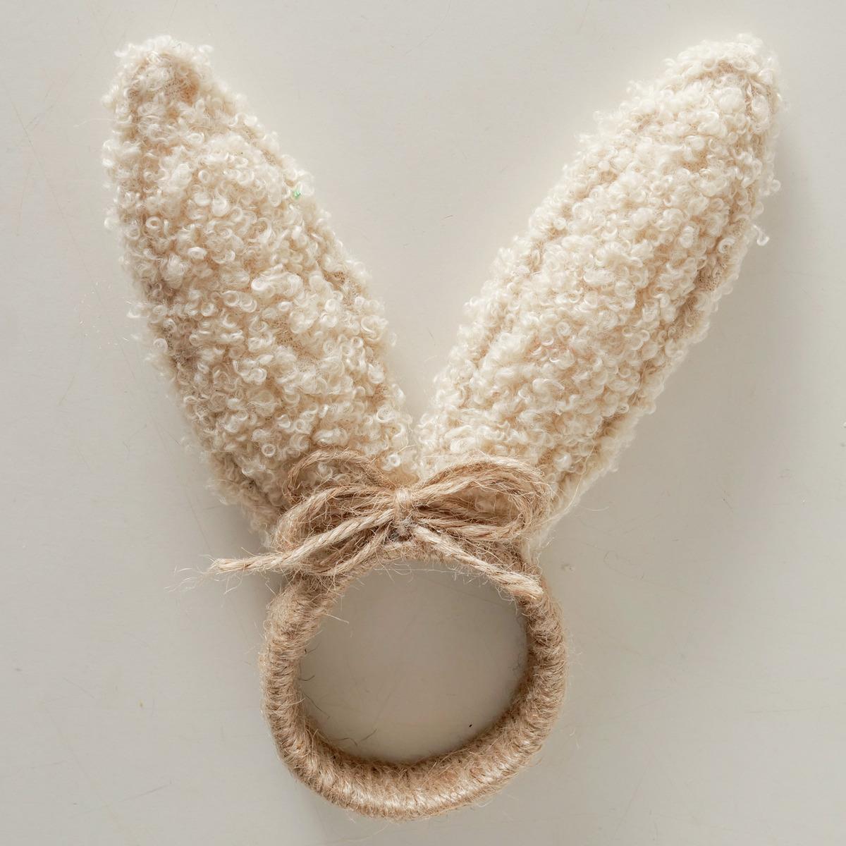 Boltze Serviettenring PLUSHY in 160, 170 Beige, Cremeweiß