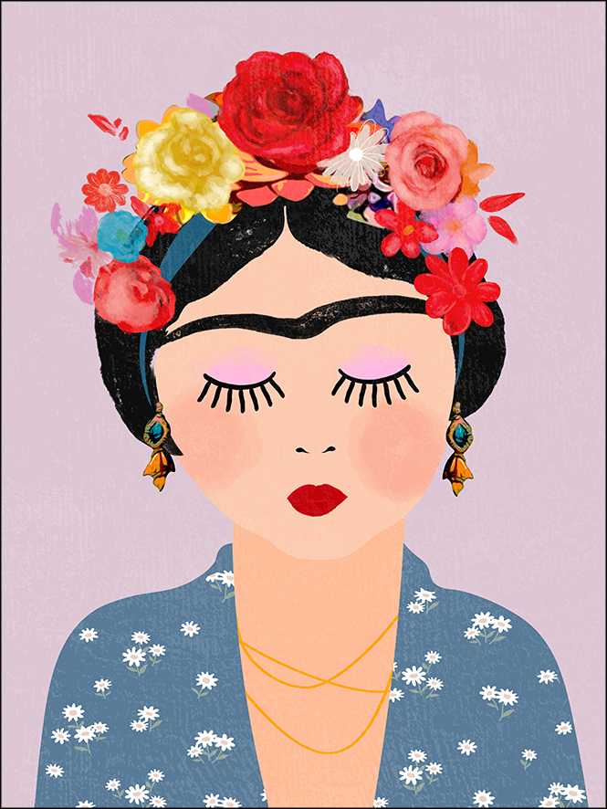 PRO ART Canvas-Art Junges Wohnen 80x60cm Frida Kahlo II