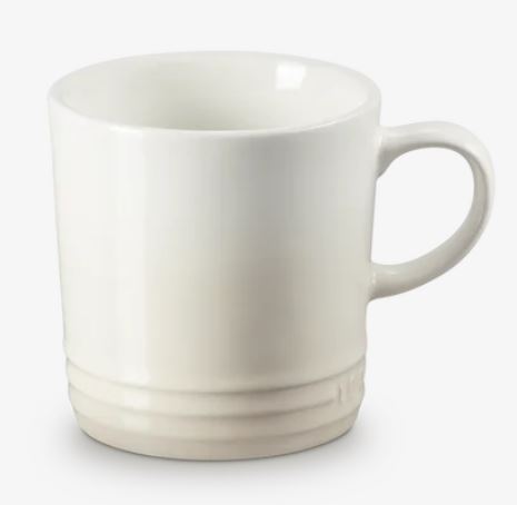 Le Creuset Becher 0,35L in Farbe Meringue, Tasse, Becher, Keramik, weiß, Minimalismus