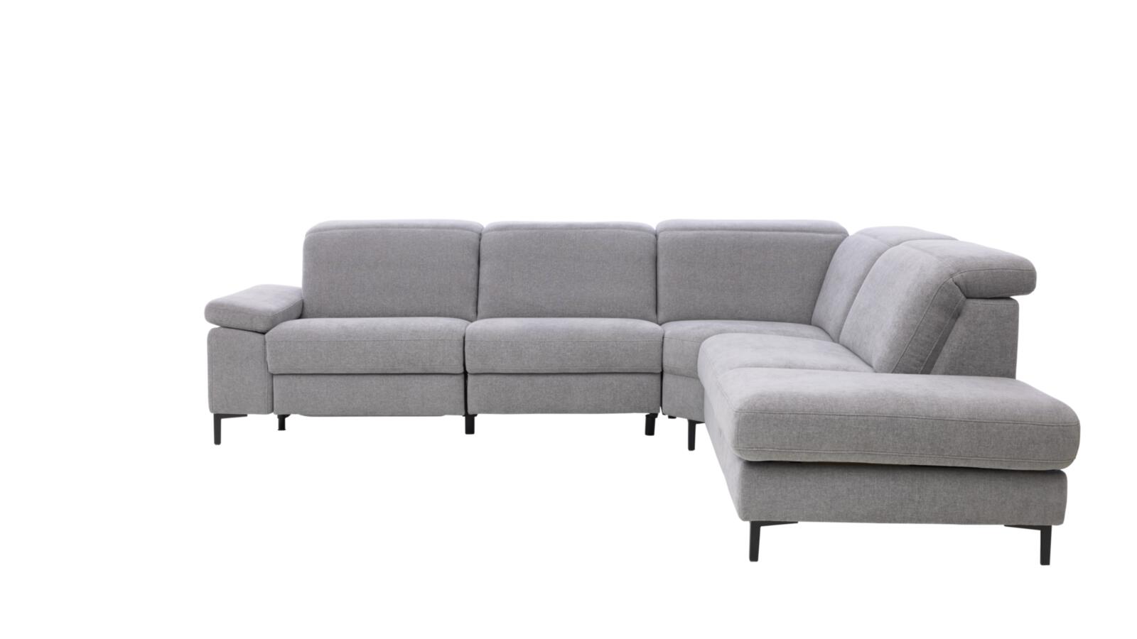 Interliving Rundecke IL 4064 ca. 291x254cm in Stoff Toni grey, Couch, Mobiliar