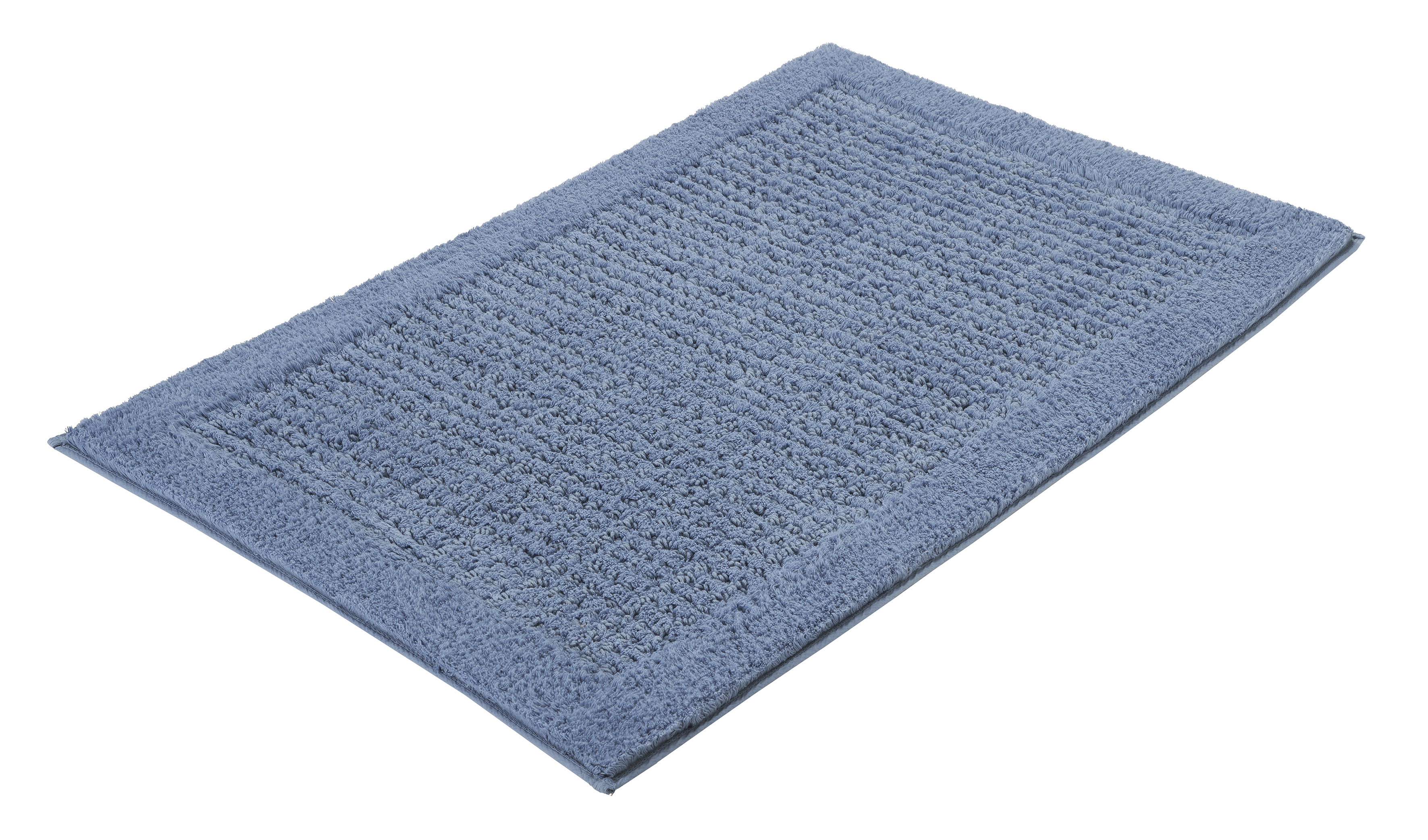 Kleine Wolke Badteppich NET ca. 60x90cm in Farbe Stahlblau, Badeteppich, Badematte, Küche, Blau, Grobstruktur, Teppich, Badematte, Flusenstruktur, Blau, Rutschhemmend