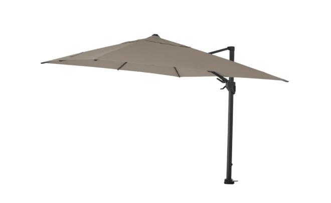 Ampelschirm STANDARD in Farbe anthrazit, taupe-meliert, Baldachin, Wohnen, Terrasse, Sonnenschirm