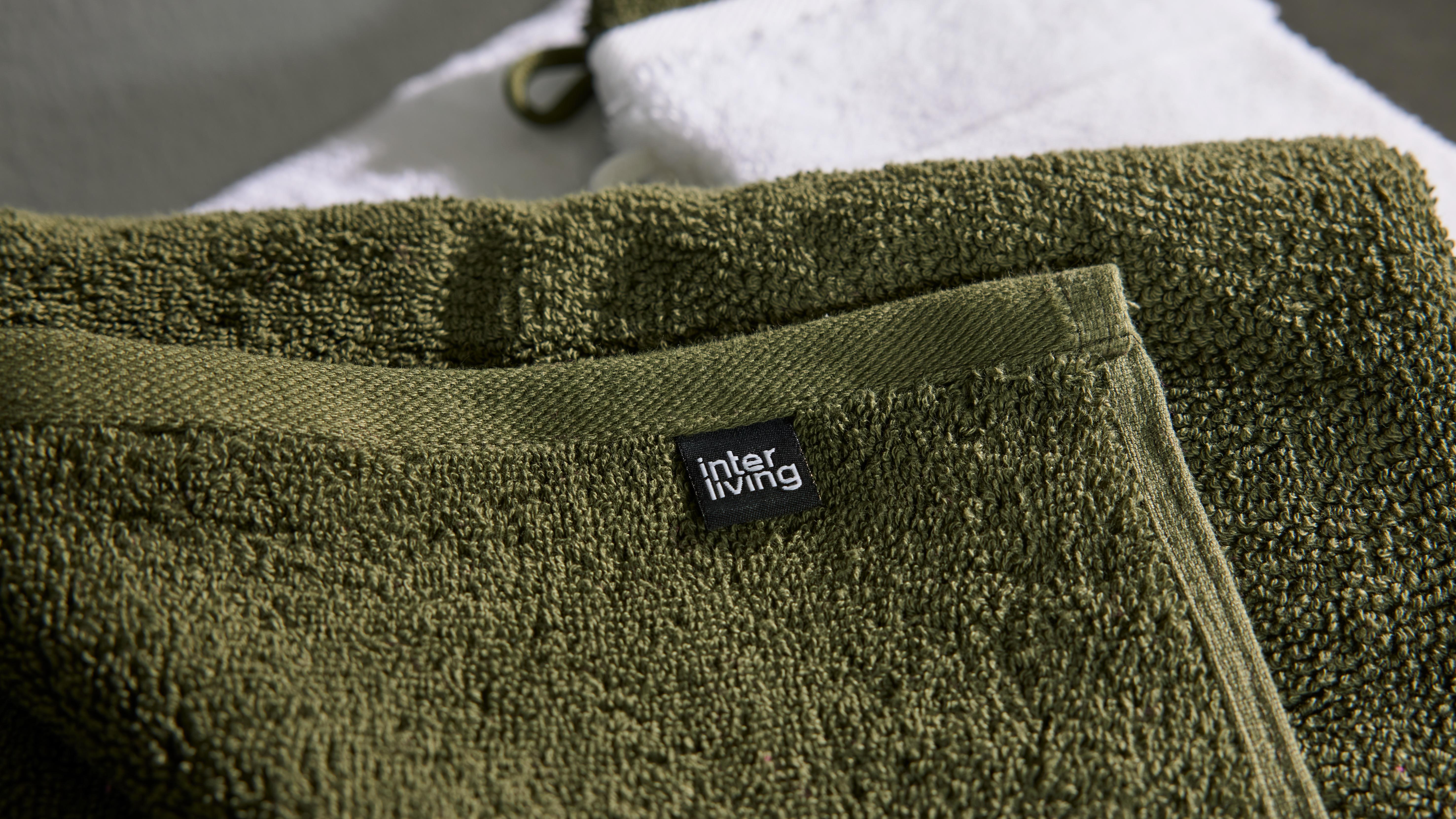 Interliving Handtuch IL-9108 ca. 110x60cm in Farbe Olive