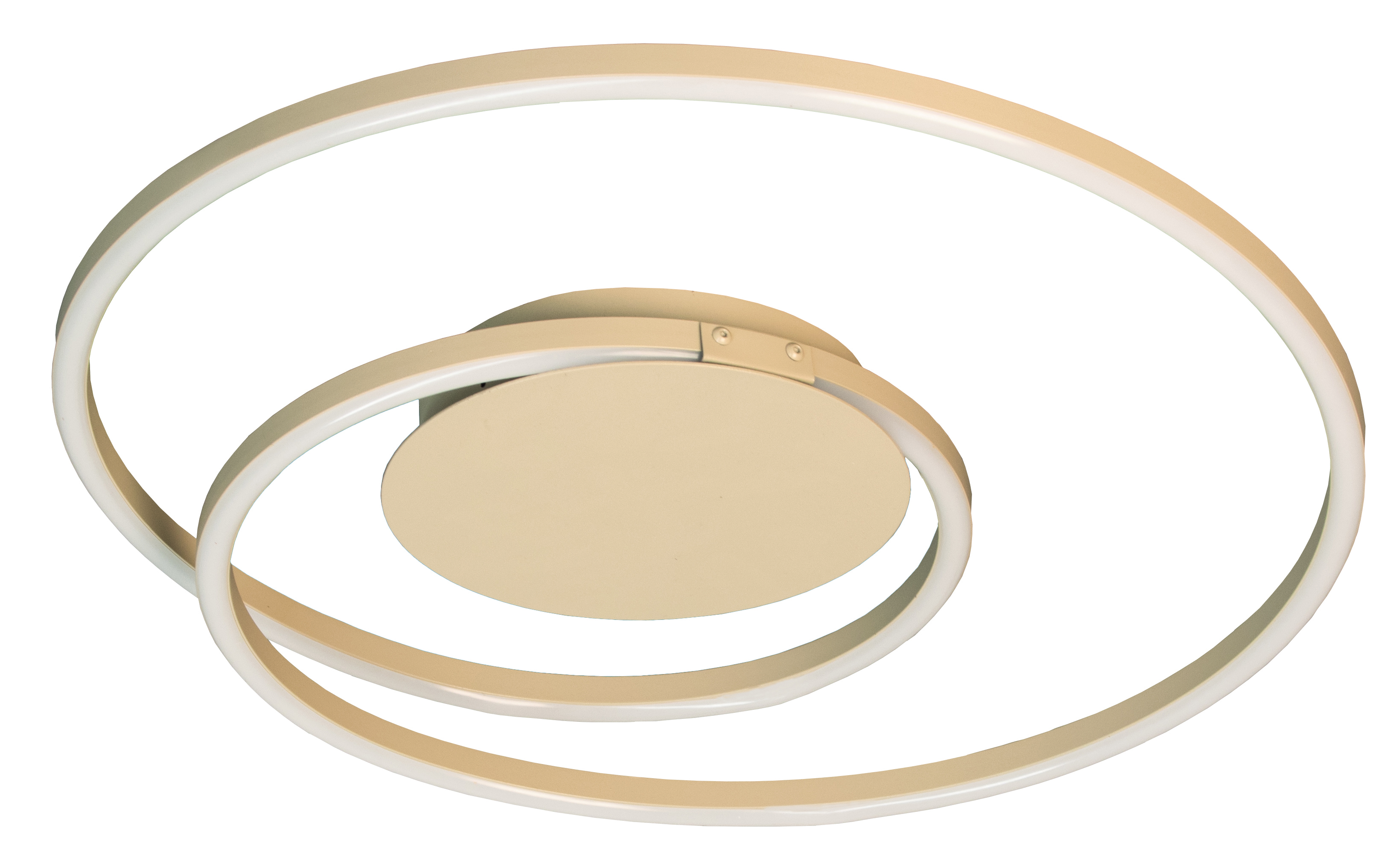 Fischer & Honsel LED-Deckenleuchte HOLY 1-flammig in Farbe Metall sandfarbig, Kopf, Person, Gesicht, Reifen, Kosmetik