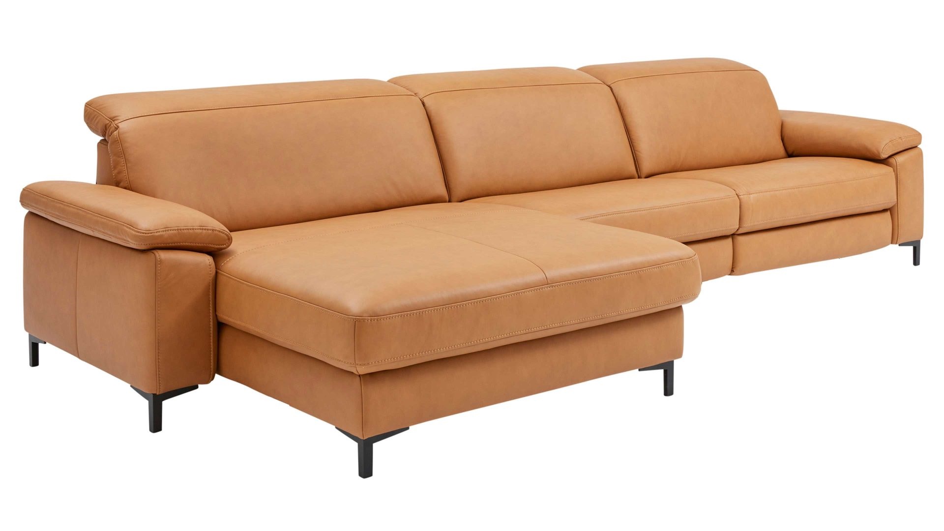 Interliving Polsterecke IL 4054 ca. 289x176cm in Leder Vivre kurkuma