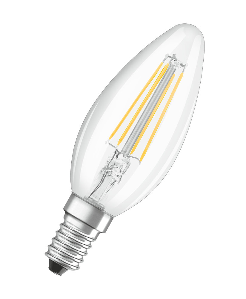 LEDVANCE Leuchtmittel LED Base FILAMENT klar CLB40 4W/827 470LM E14 M2