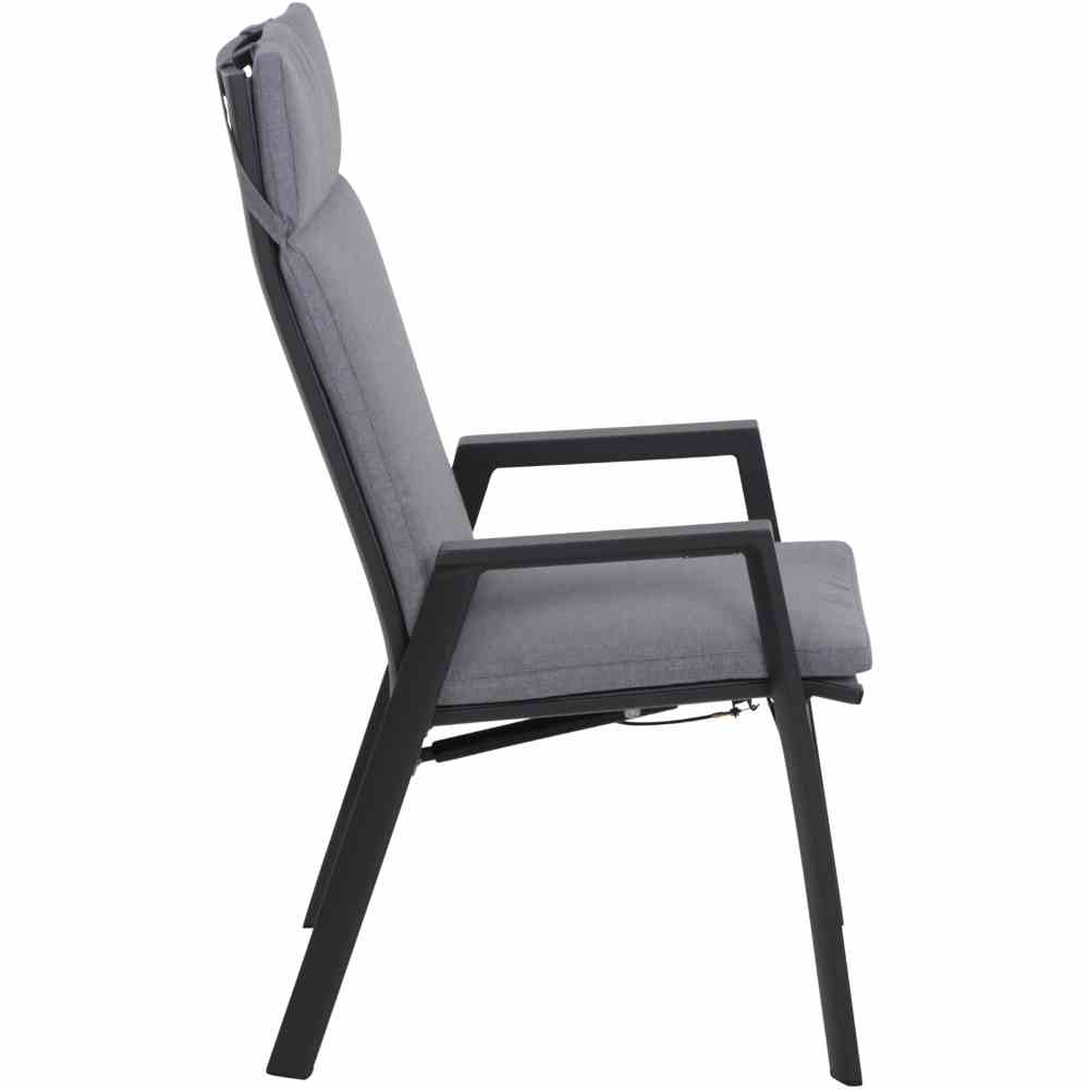 Dining-Sessel VALENCIA in Stoff Salt&Pepper/anthrazit