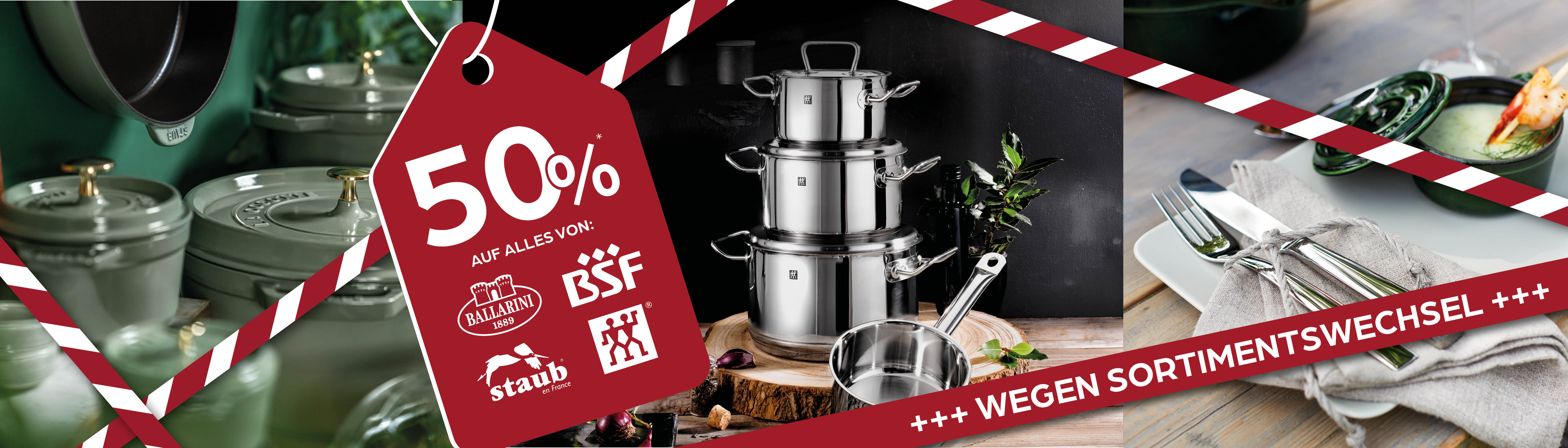 Kochgeschirr, Stapelbare Töpfe, Edelstahl, Pfannenset, 50 Prozent Rabatt