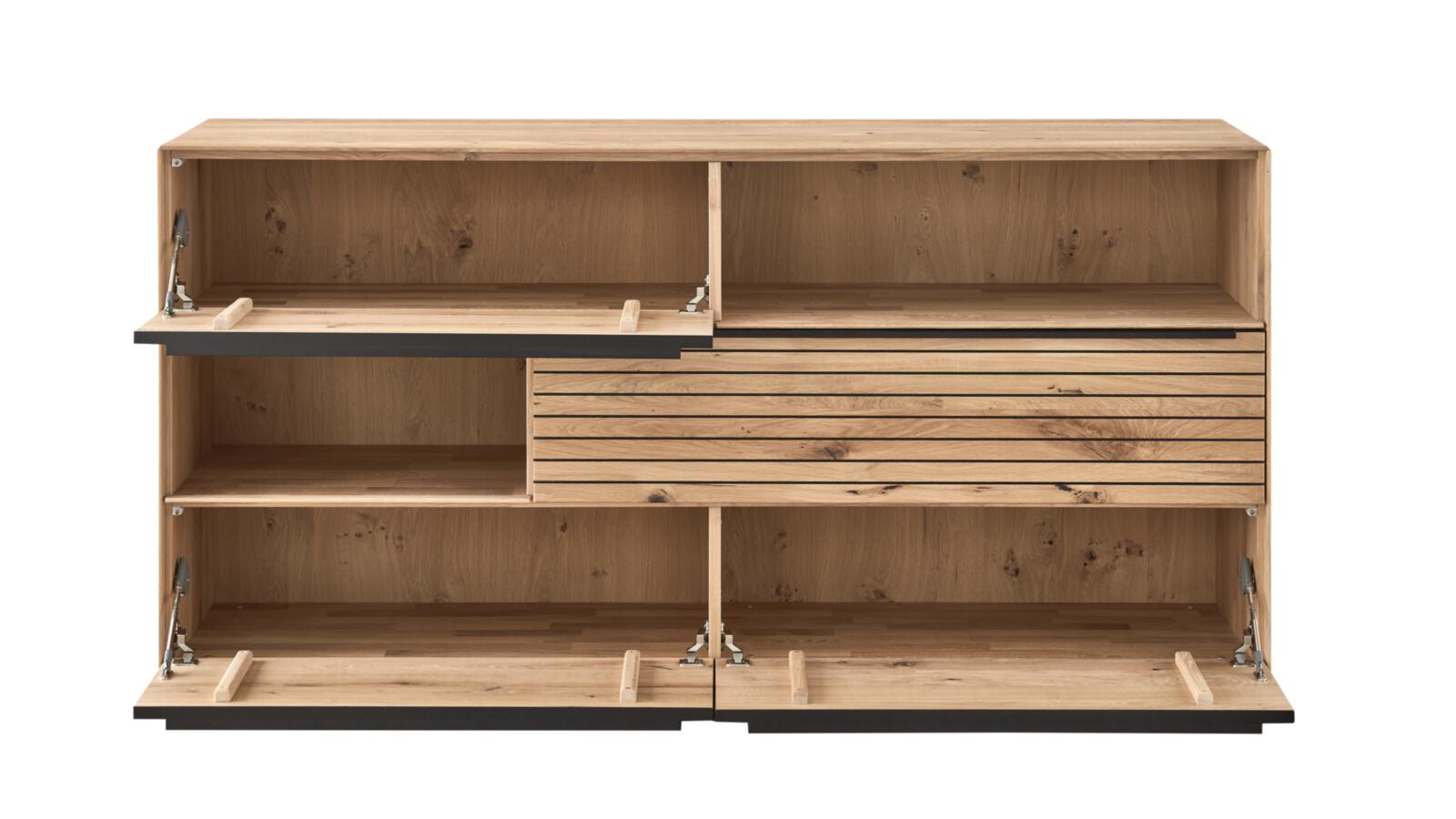 Decker Sideboard in Asteiche bianco geb. Decker Sideboard in Asteiche bianco geb., Vitrine, Schrank, Holz, Schubladen, Modular