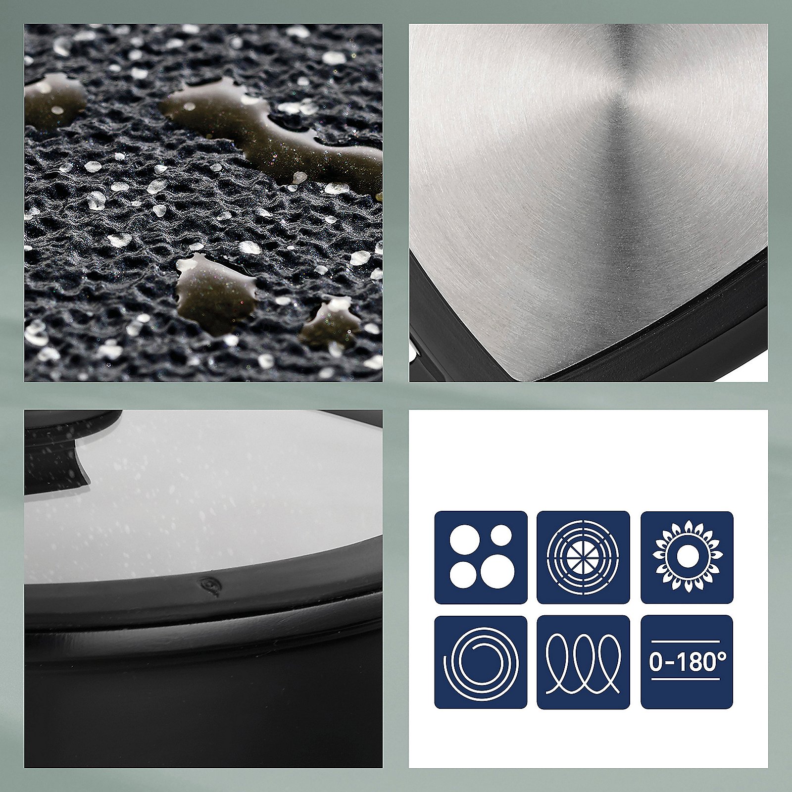 Kela Stielkasserolle Stella Nova STELLA NOVA in Schwarz