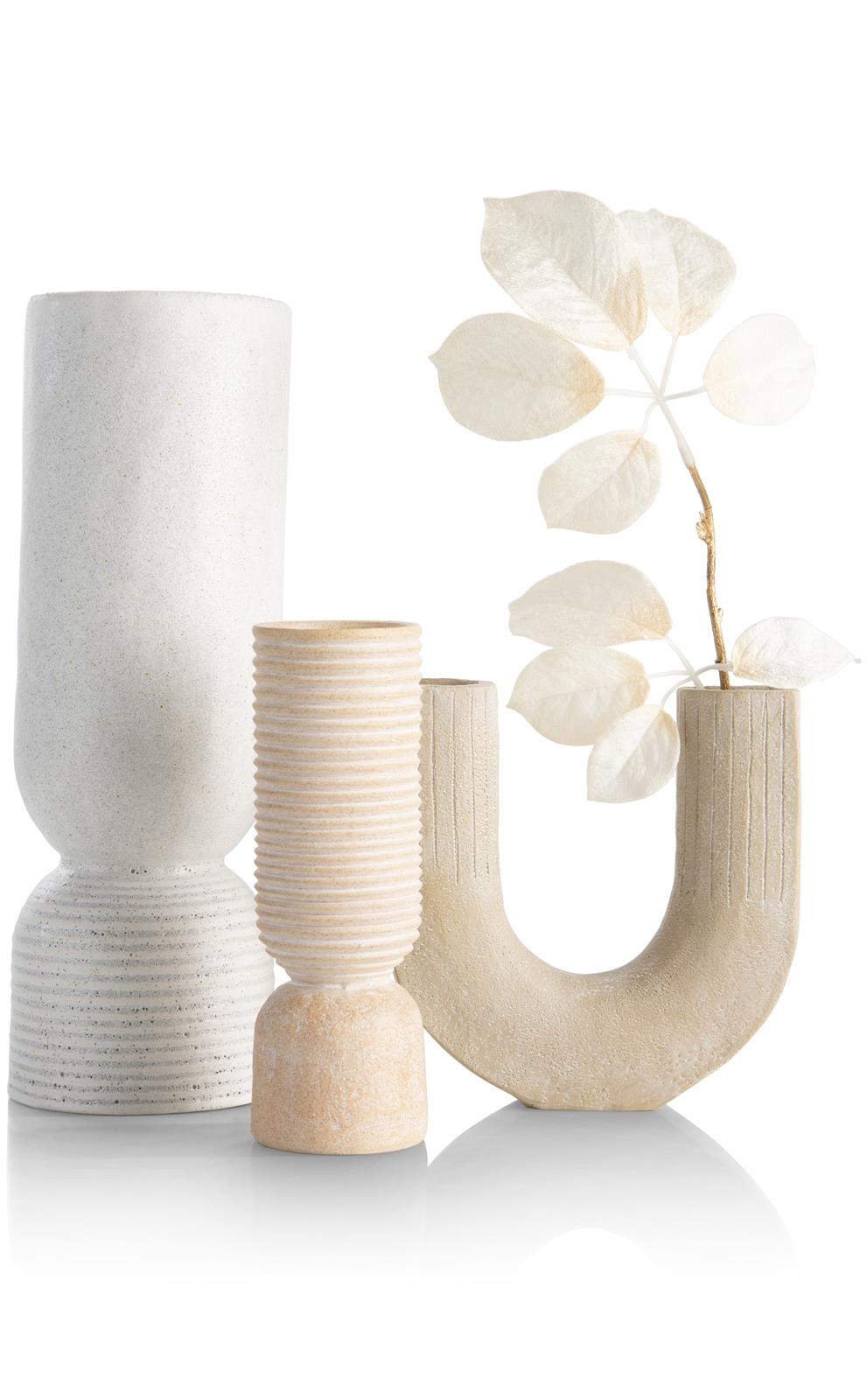 Coco Maison Vase NOVA ca. B7 H19 T7 cm in Polyresin taupe,orange