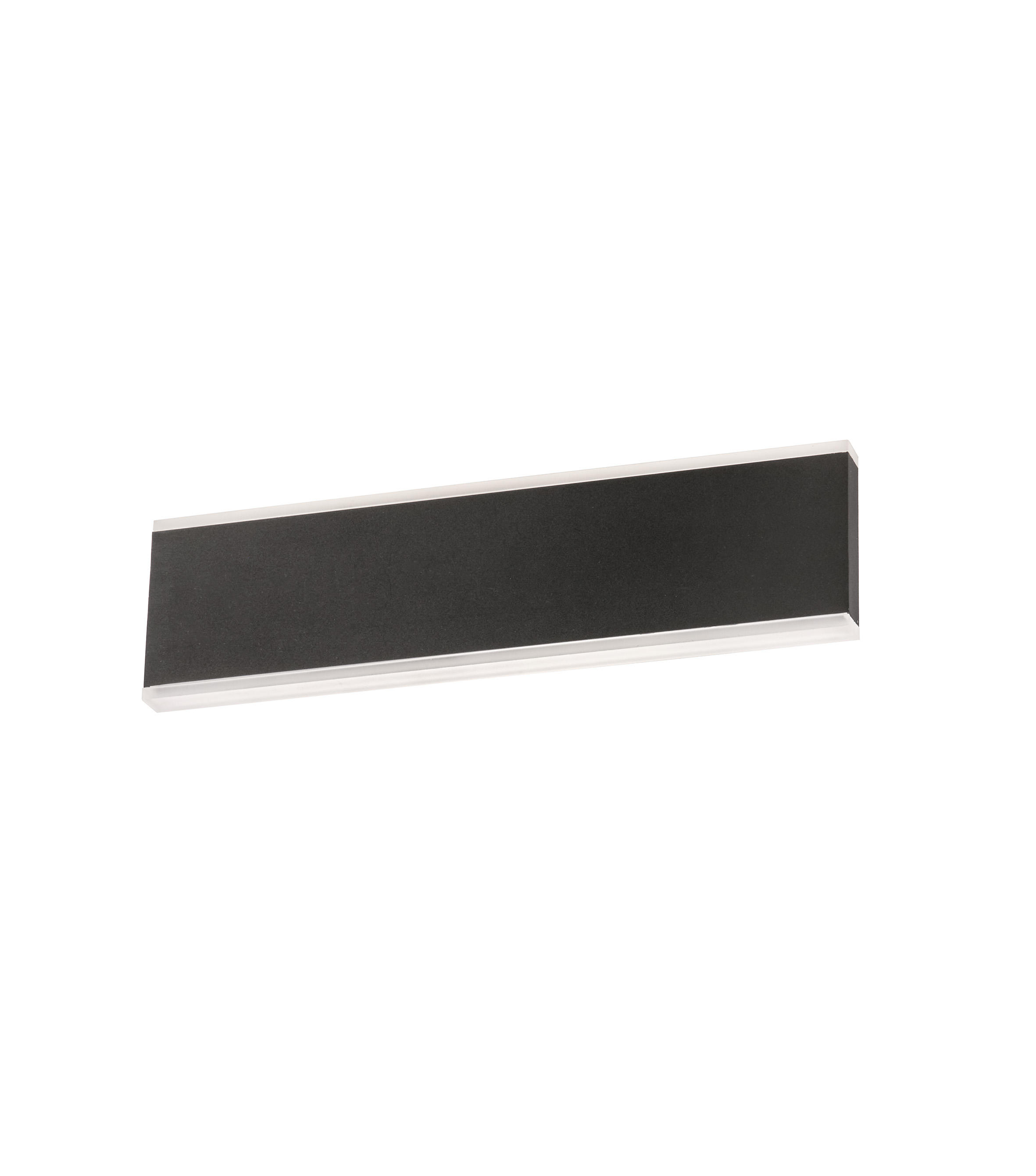 Fischer & Honsel LED-Wandleuchte MUUR in Metall sandschwarz/Acryl weiß