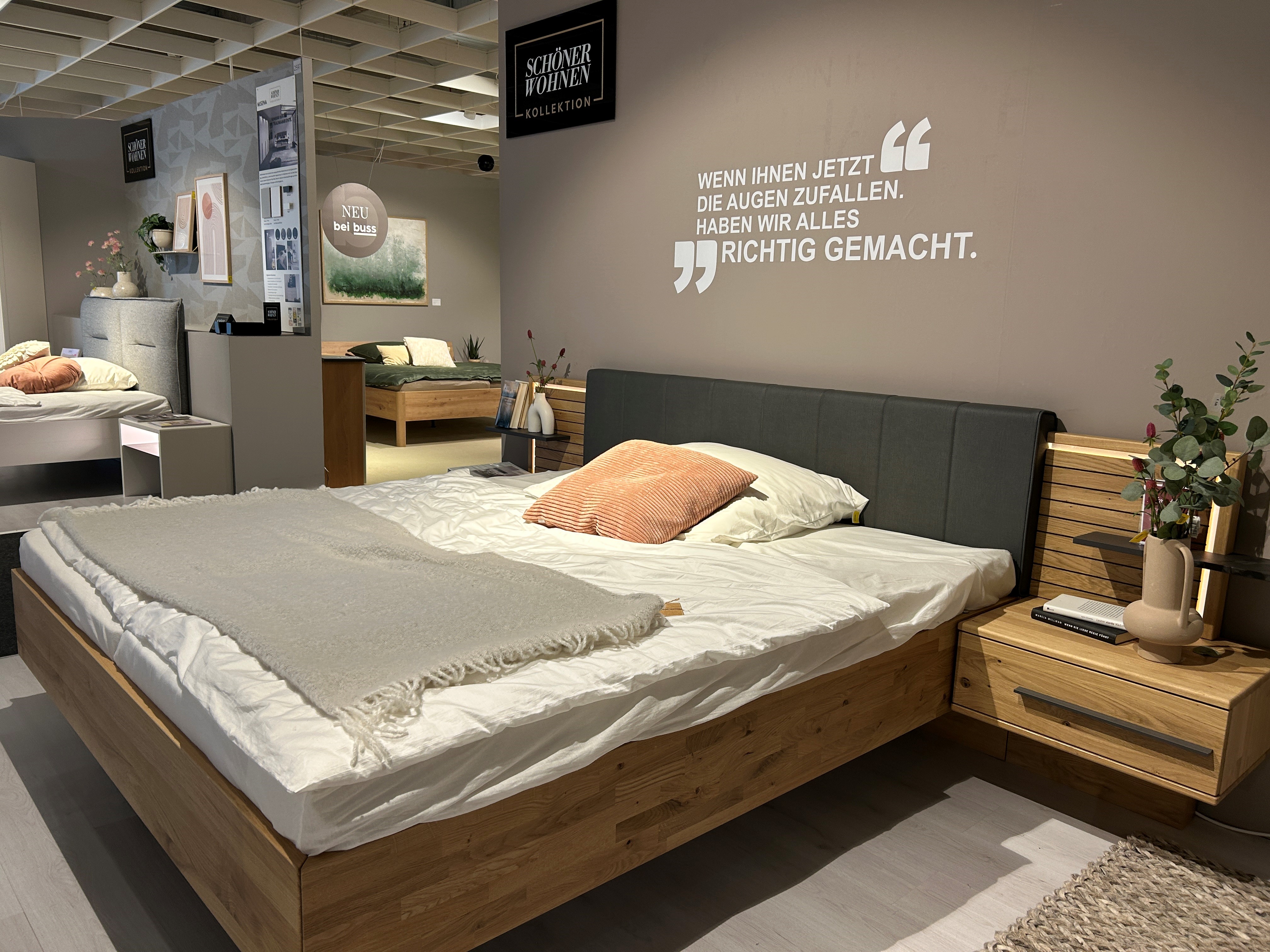 SCHÖNER WOHNEN-Kollektion Schlafzimmer MONOLA in Front Eiche Natur massiv