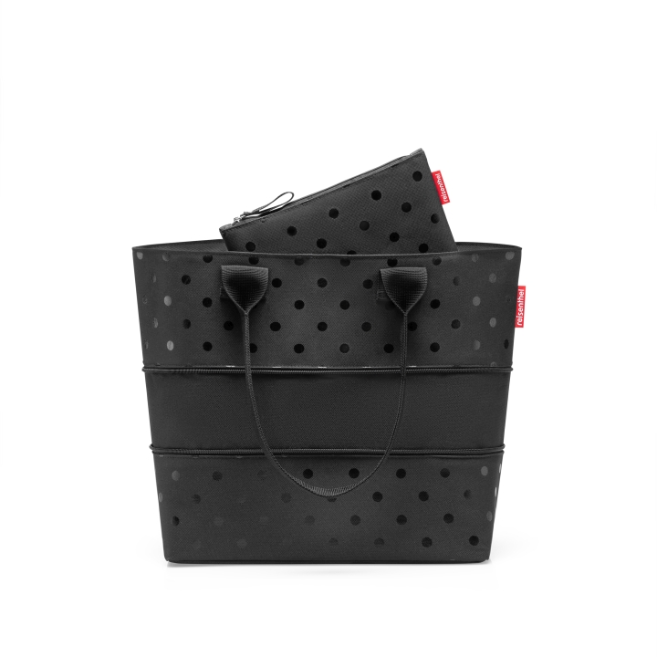 Reisenthel SHOPPER E1 SET #1 in Farbe glossy dots black