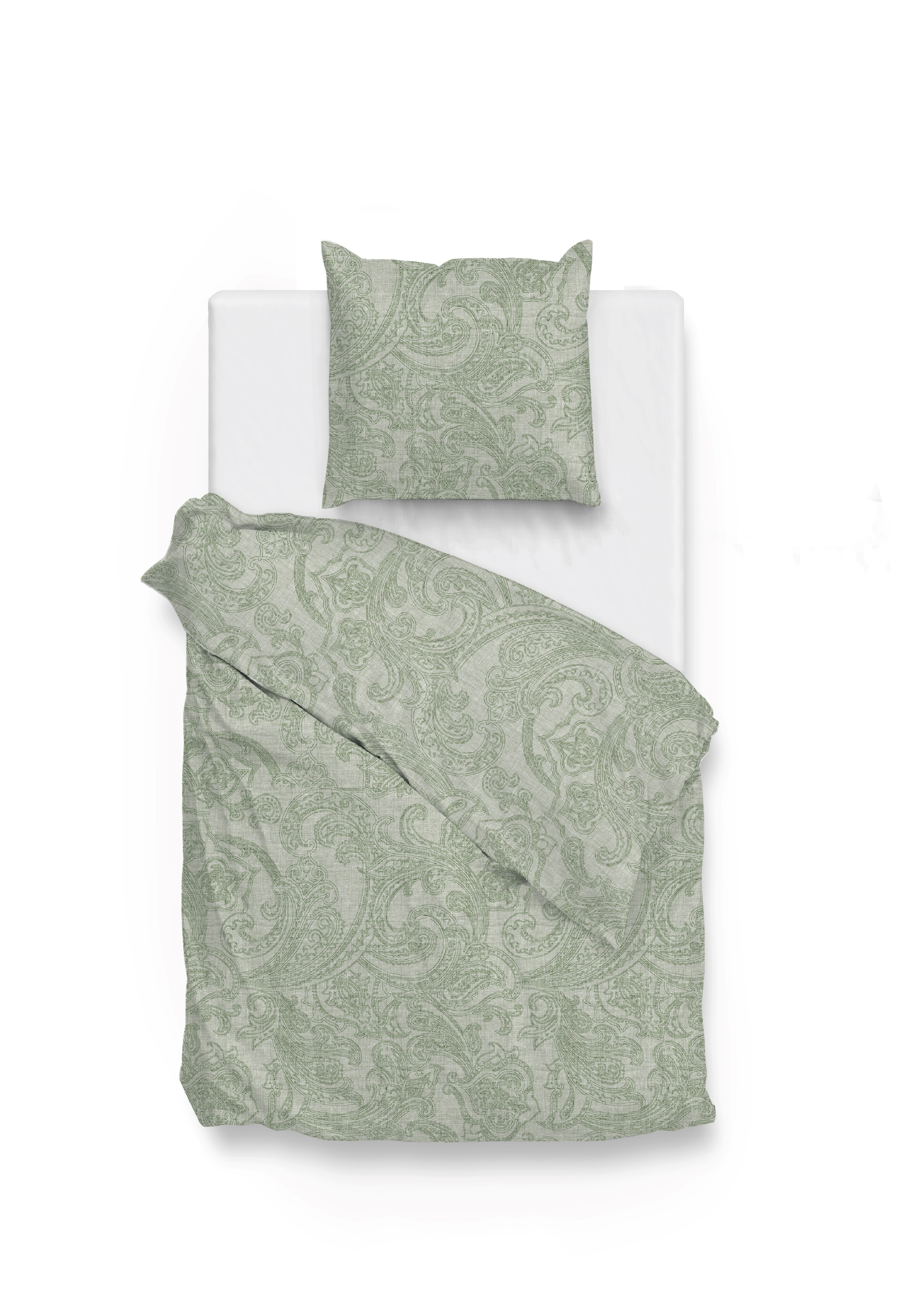 Heckettlane Bettwäsche ca. 135x200cm in Farbe Moss-Green