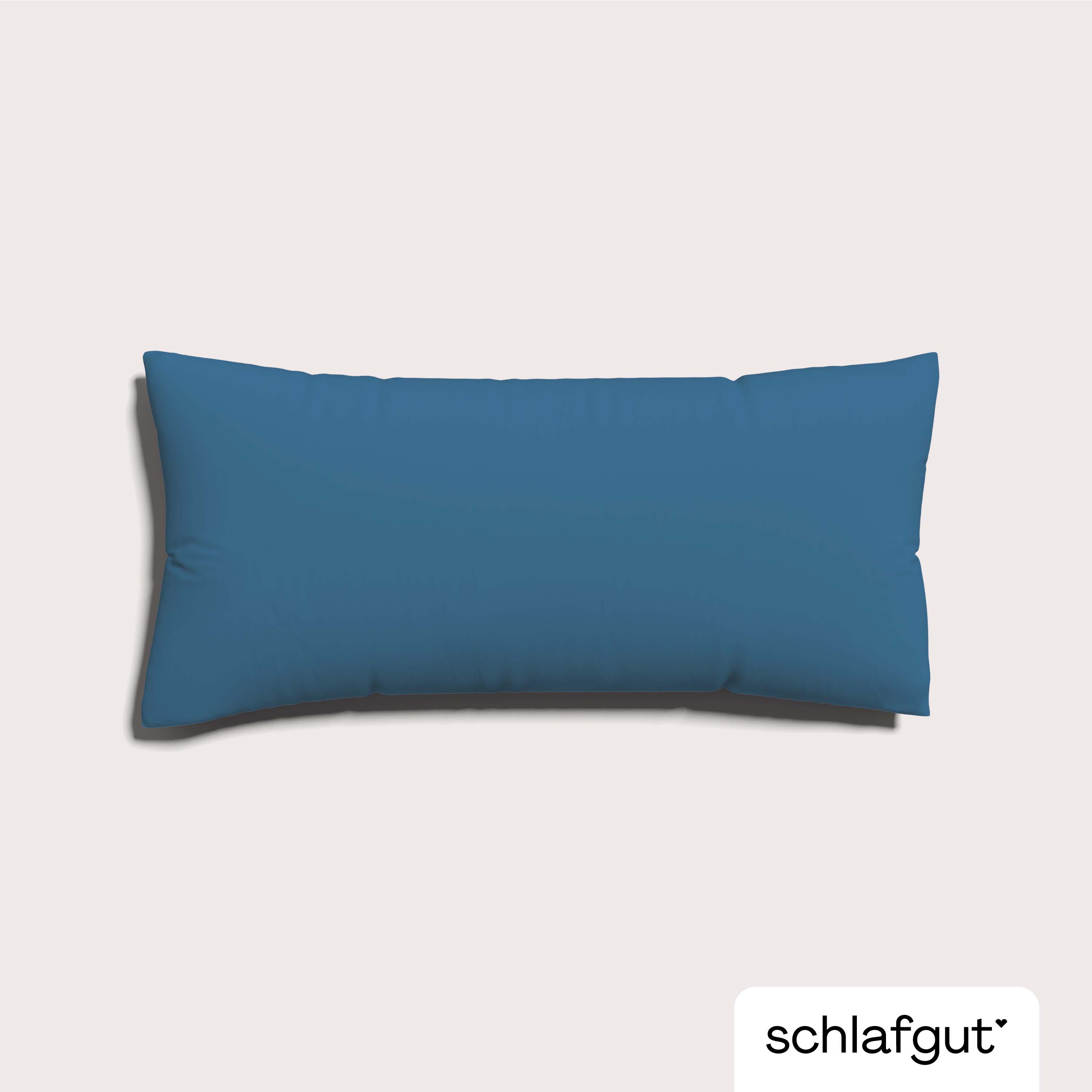 Schlafgut Kissenbezug 40x80 cm KISSENBEZUG in blue mid Schlafgut Kissenbezug 40x80 cm KISSENBEZUG in blue mid, Kissen, Kissenbezug, Blau, Formstabil, Bettkissen
